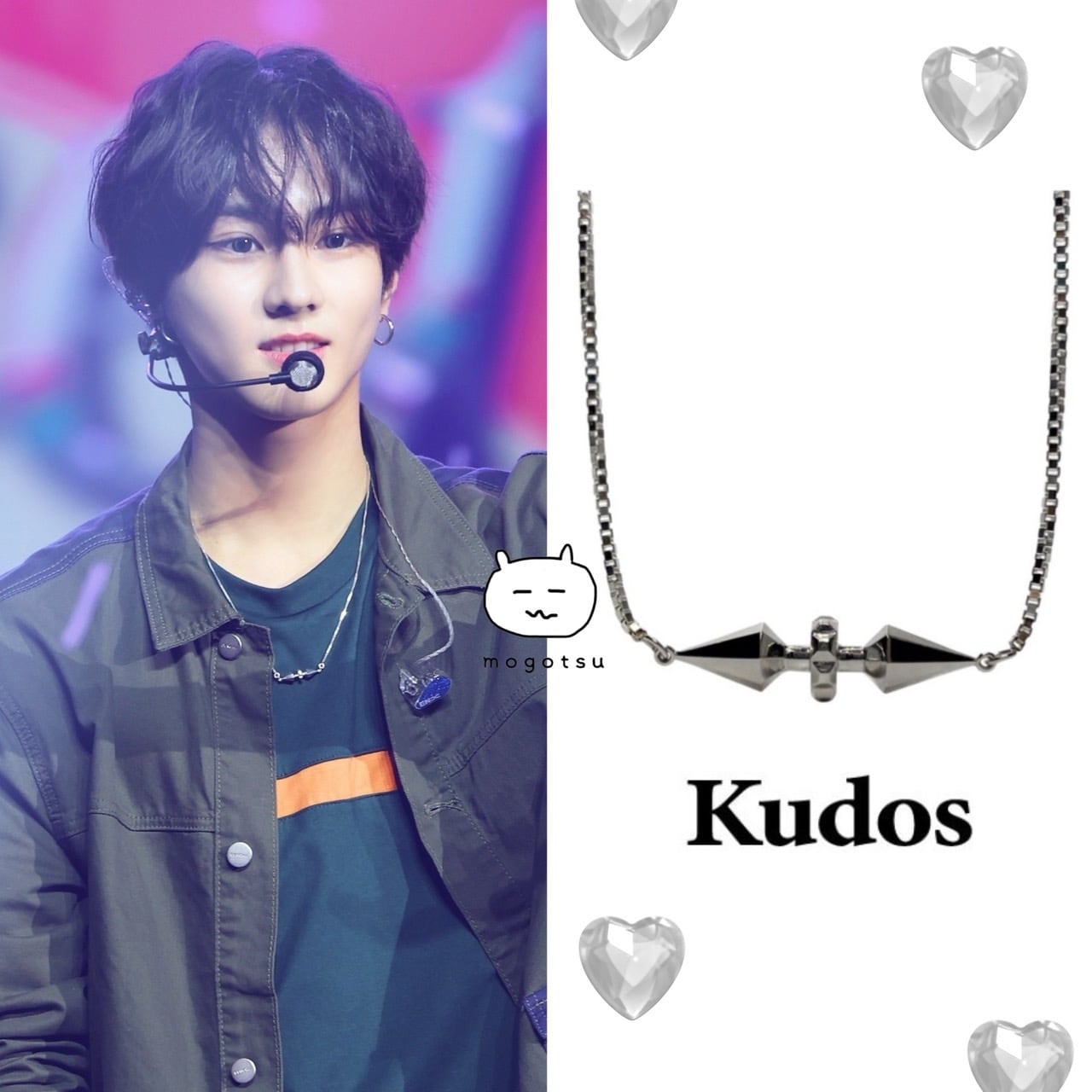 ☆ENHYPEN ジョンウォン 着用！！【Kudos】Avec Moi Necklace - Silver
