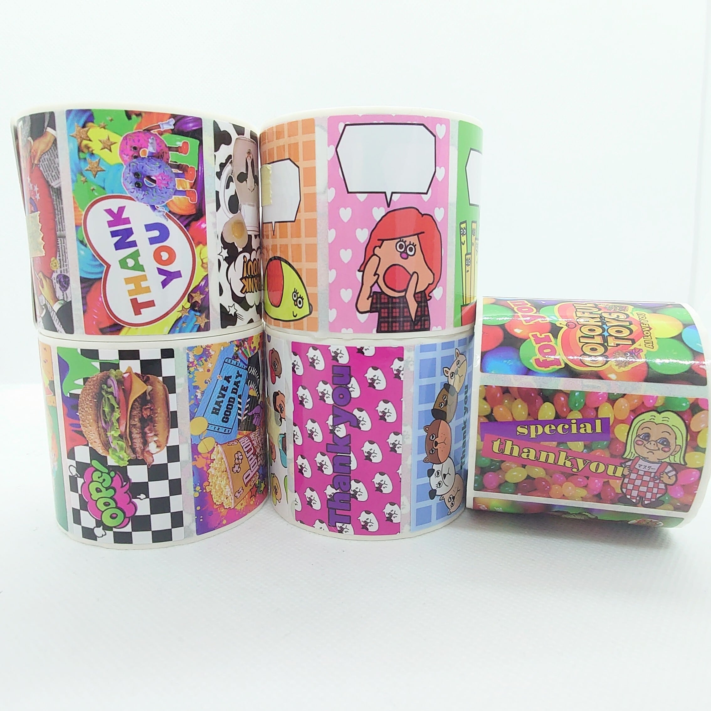 オリジナル ロールシール 全5種類 | COLORFUL TOYS