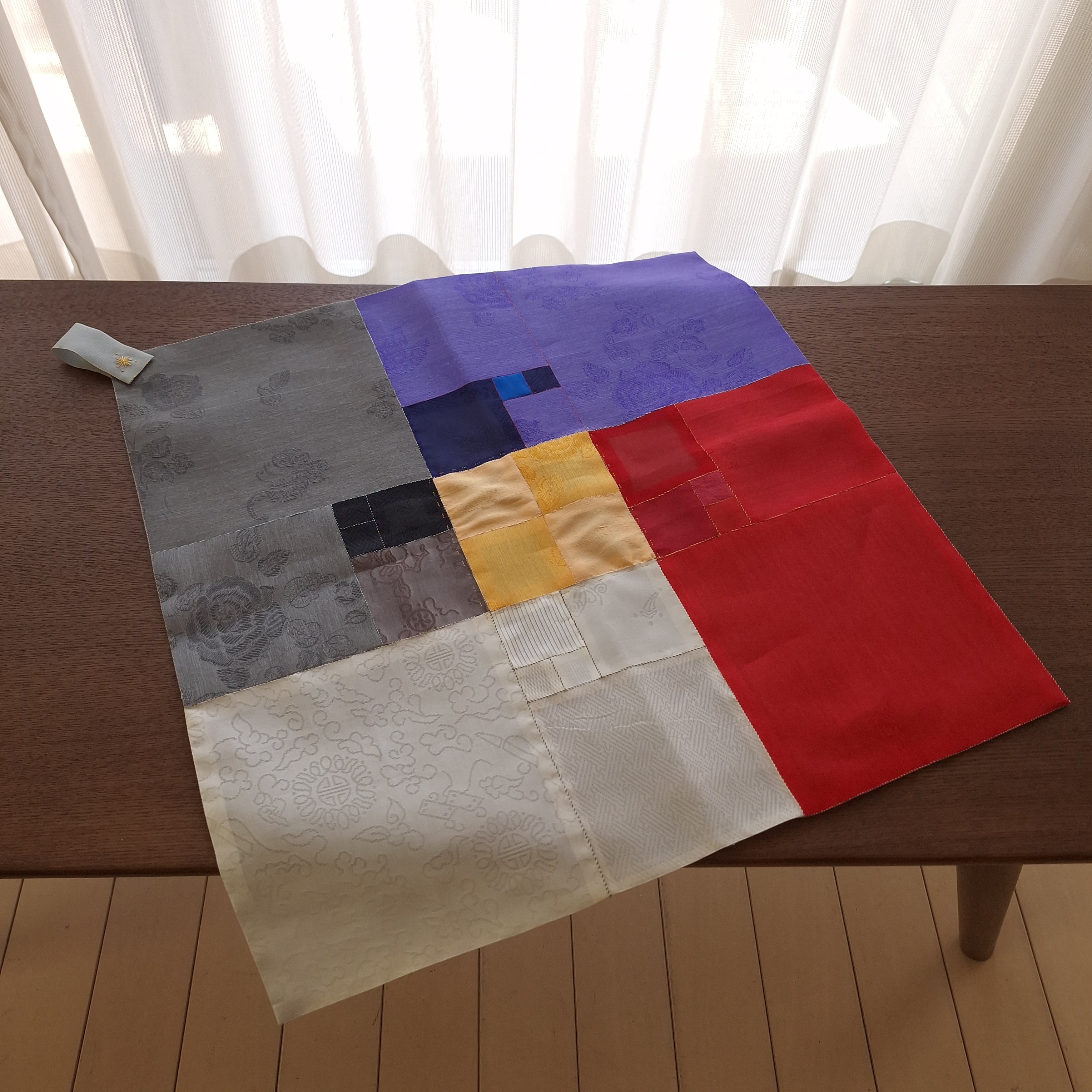 シルクポジャギ 五方色（オバンセク） （1点のみ） | ハンドクラフト