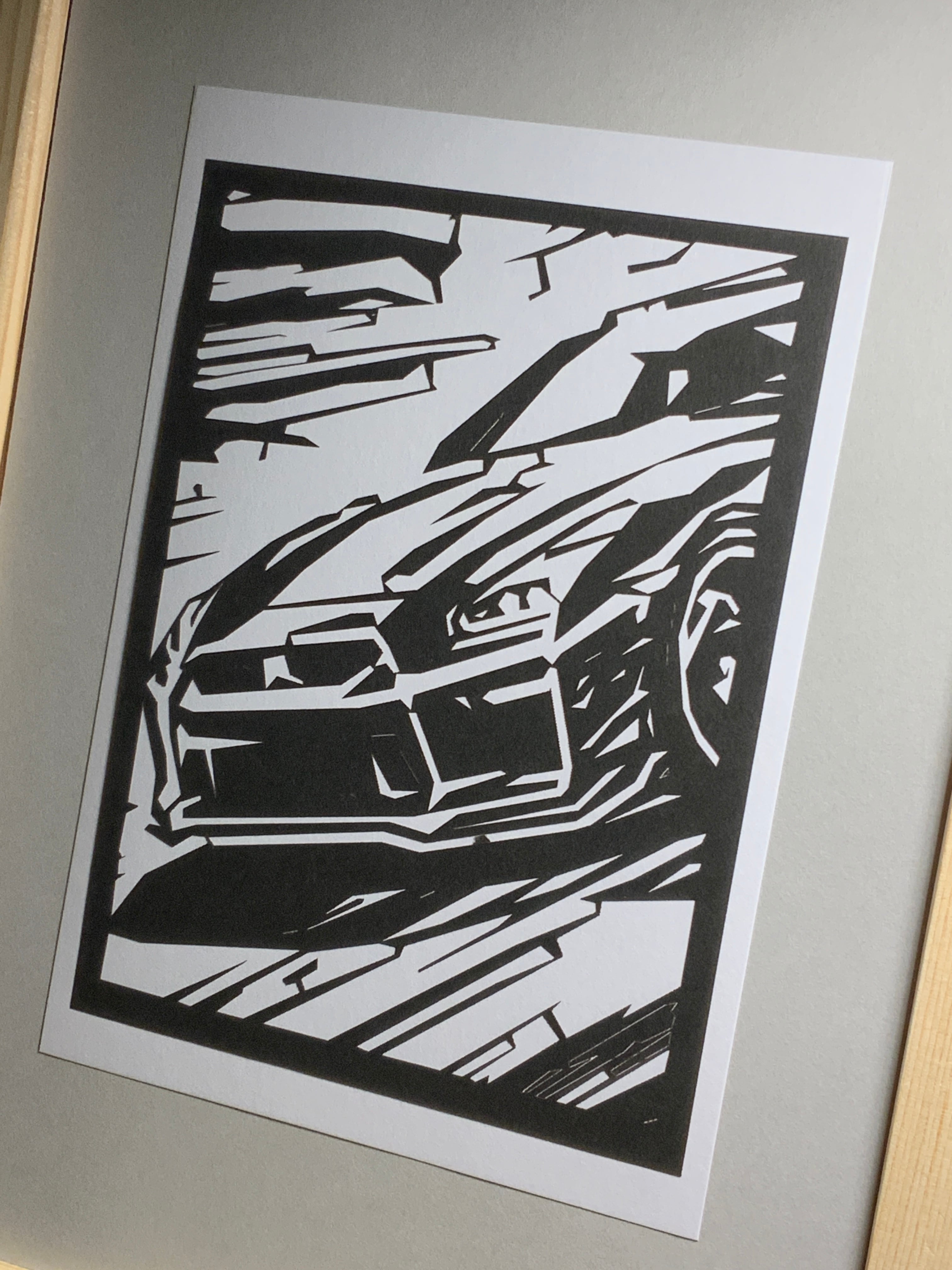 414-Car-GT-R切り絵 | Pay ID