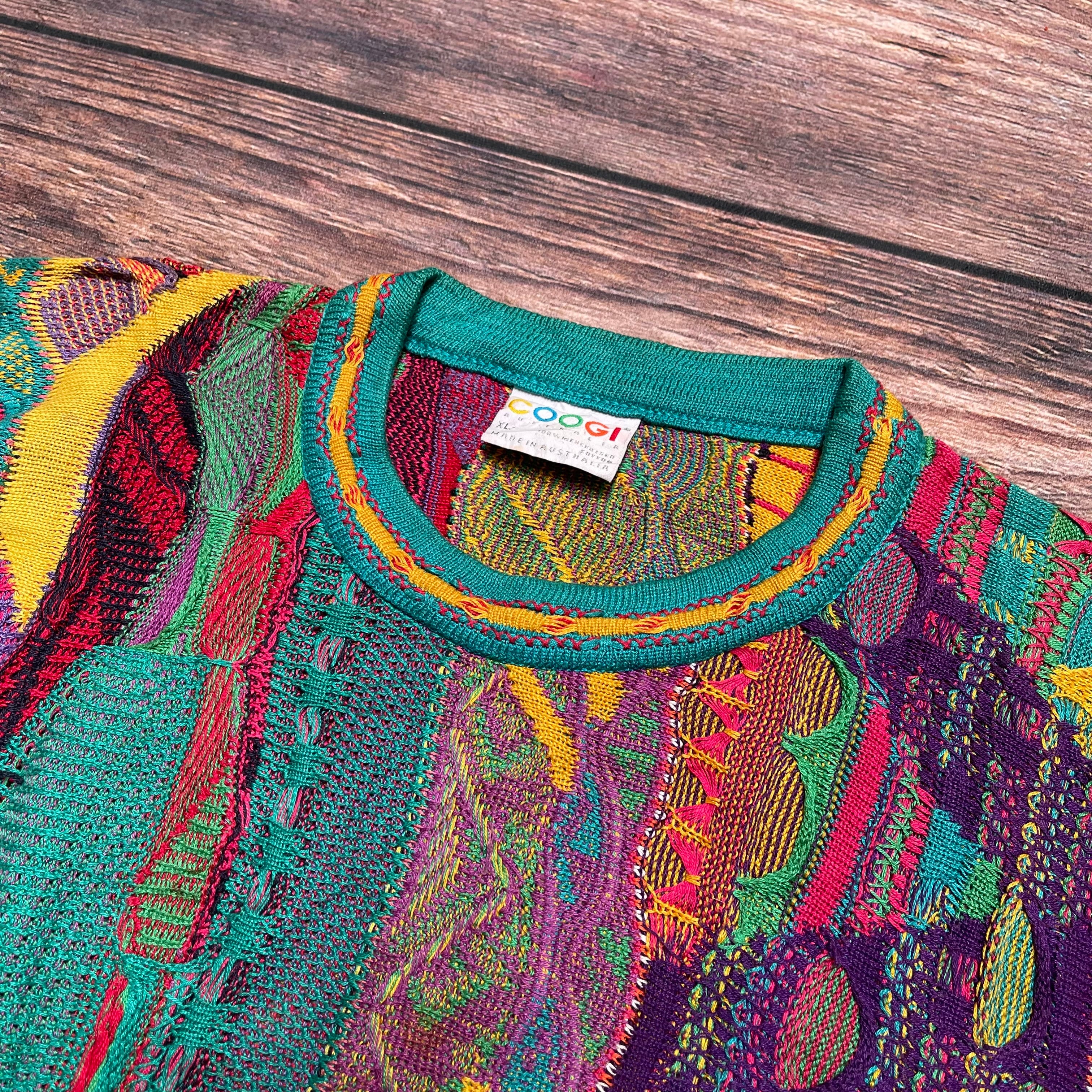 レアカラー 90s COOGI クージー 3D コットン ニット セーター 【公式通販】