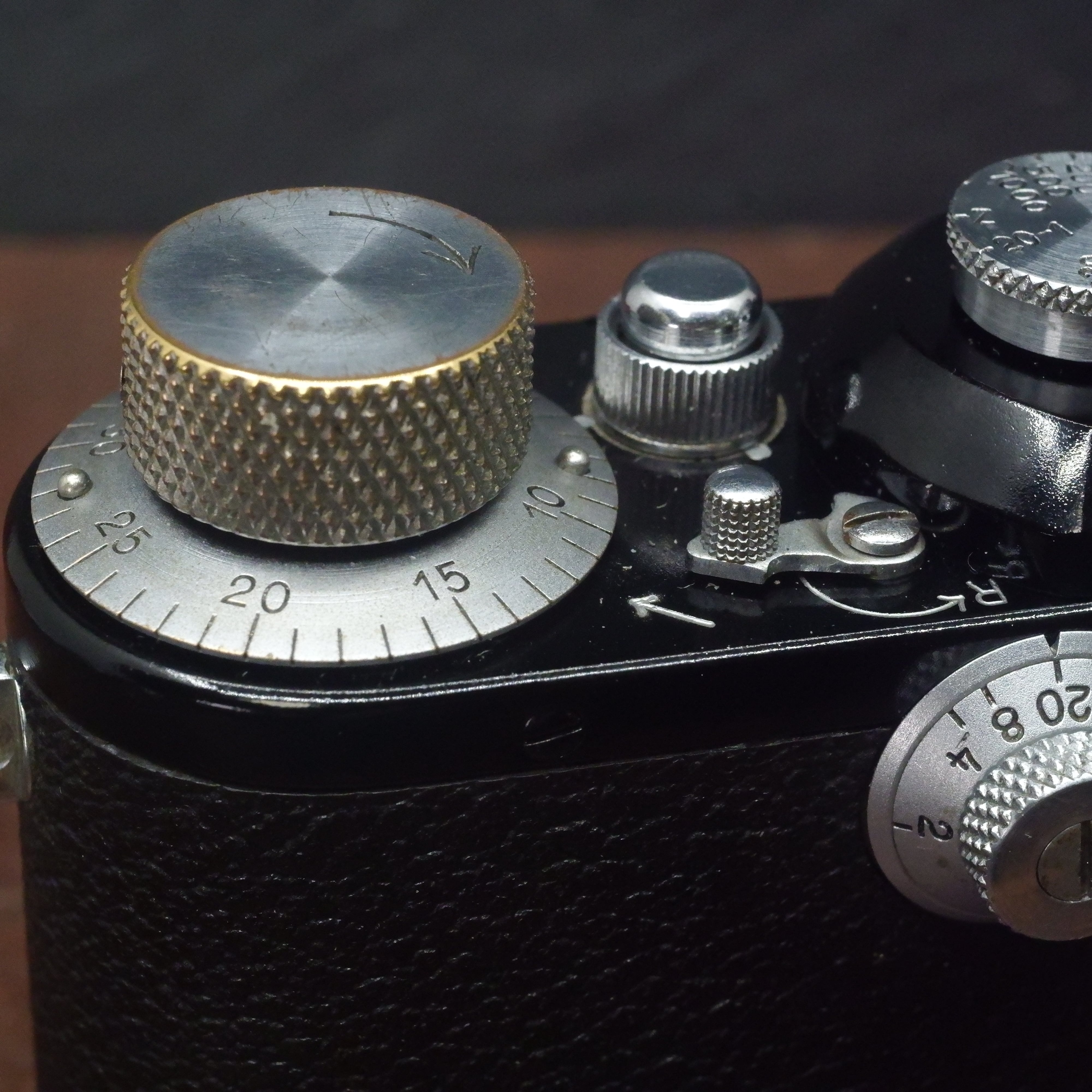 OH•シャッター幕交換済 バルナックライカⅢa 3a後塗りブラック