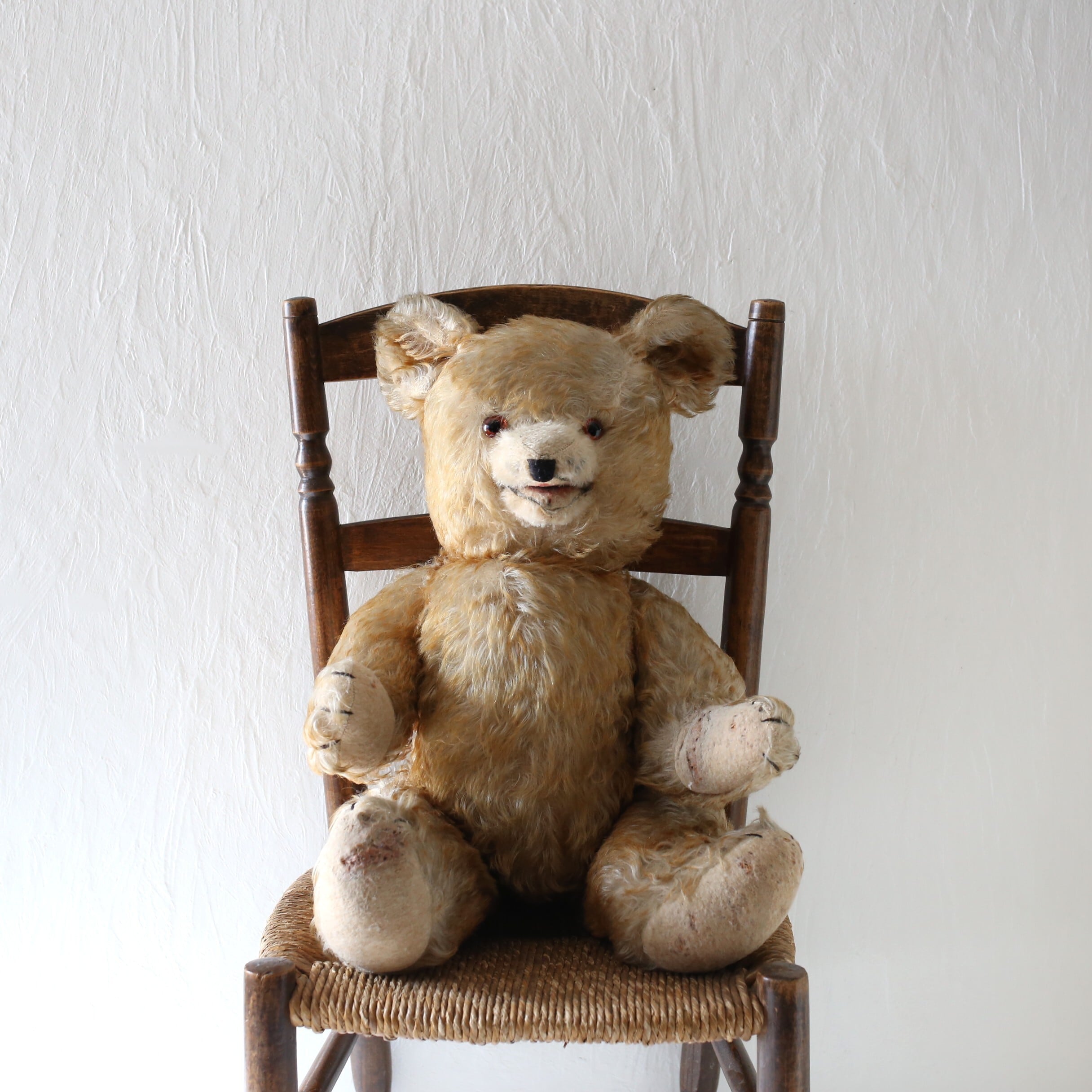 フランス アンティーク ヴィンテージ テディベア 『おでこの広い大きな