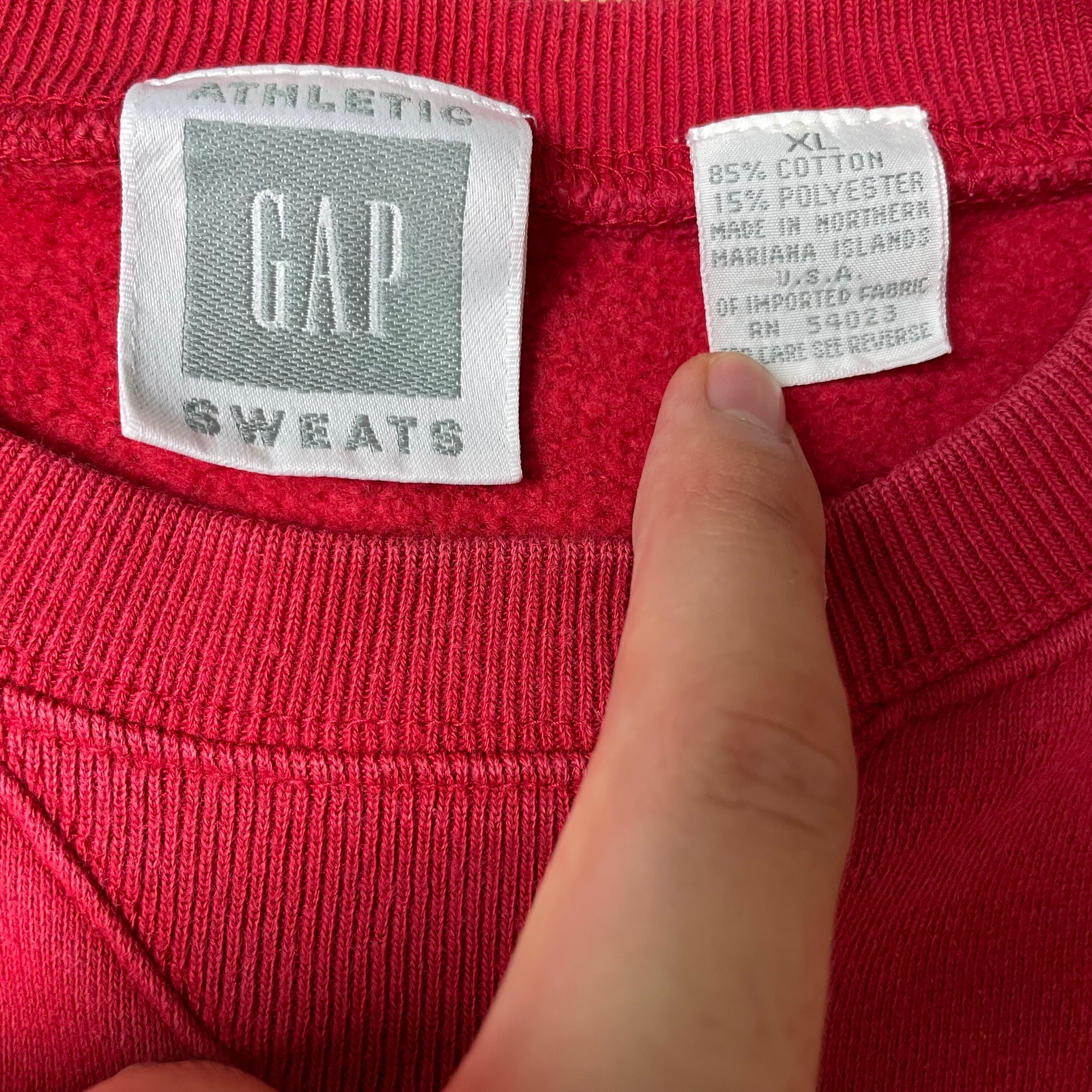 90s〜 【OLD GAP】 オールドギャップ アスレチック スウェット レッド