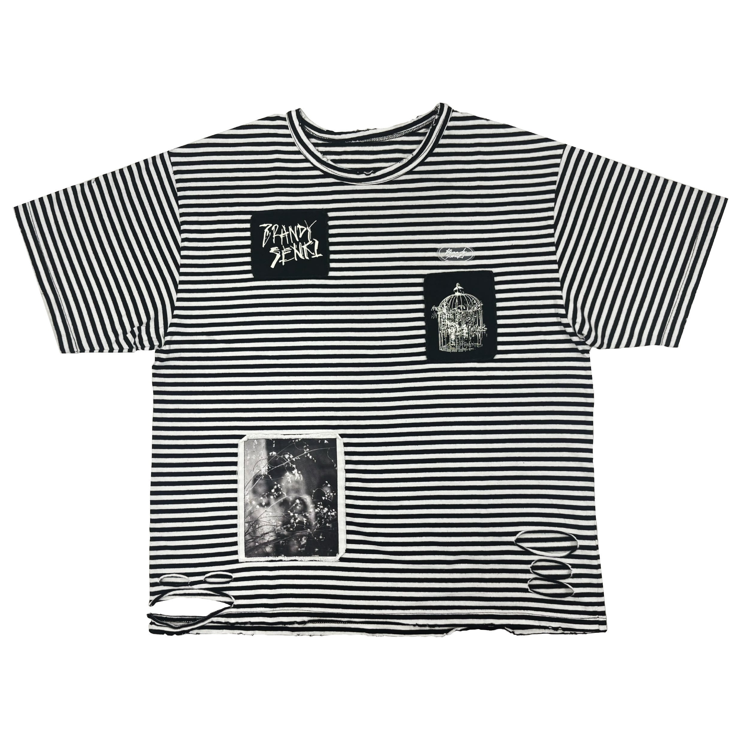 結成3周年記念】ダメージボーダーTシャツ | ブランデー戦記 Official