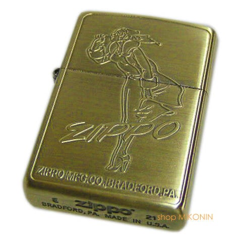 ZIPPO ウィンディ ガール BS 真鍮古美 レトロモチーフ ジッポー オイル