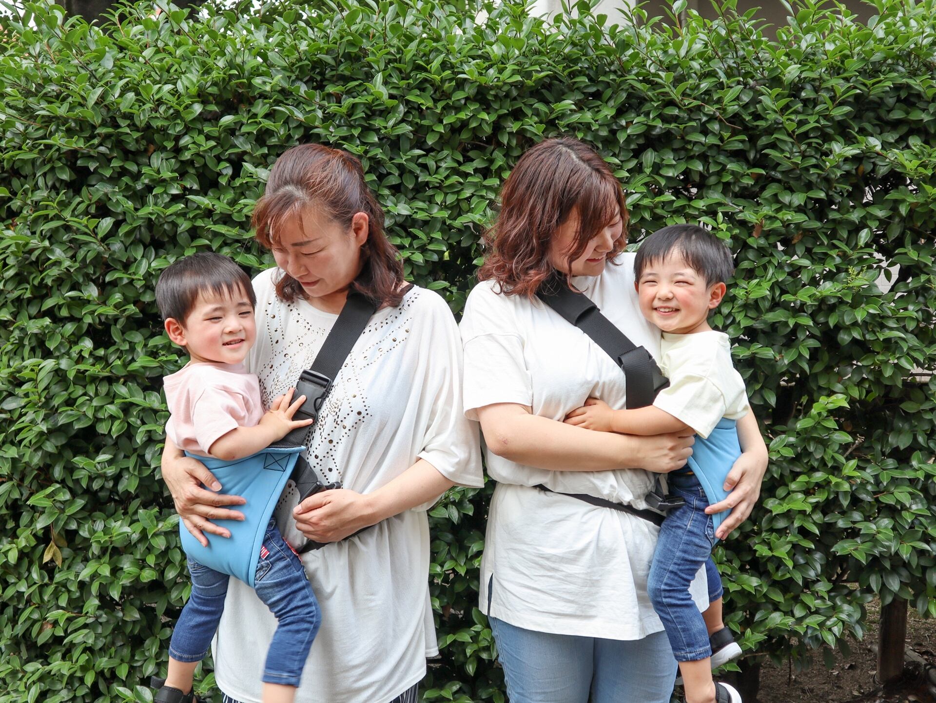 アンジュモ 双子用抱っこ紐 (コットン) | アンジュモ