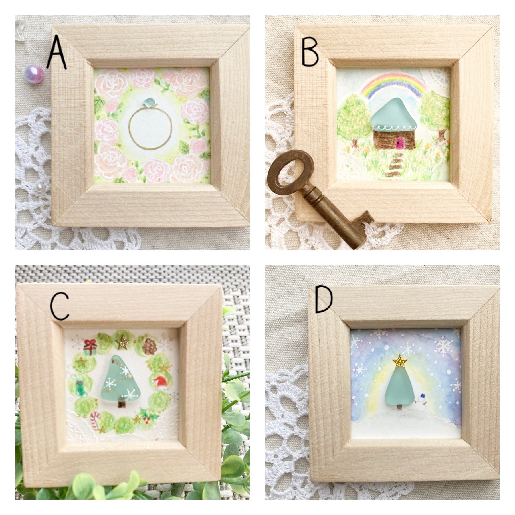 ✤ シーグラスアート ✤ | くらしを彩る アートな雑貨やさん