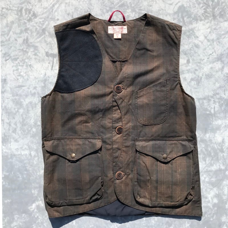 FILSON GARMENT フィルソン ガイドベスト WAXED TARTAN オイルドクロス