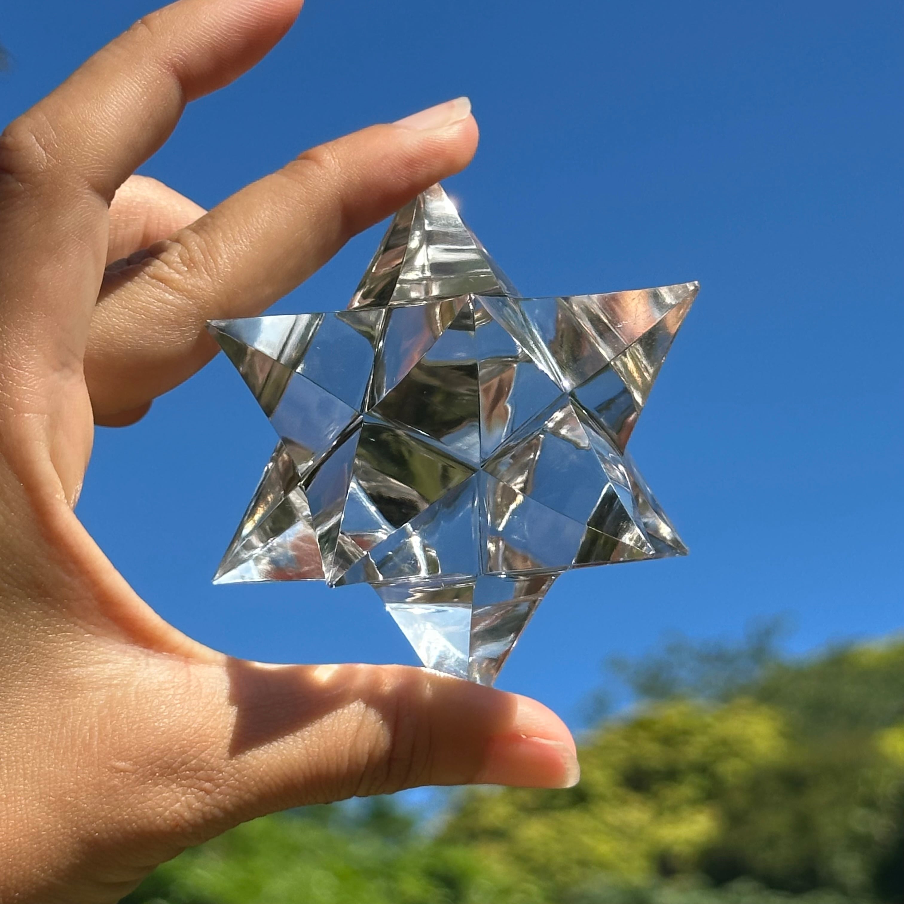 ガネーシュヒマール産【水晶】アステロイド マカバ スター 最高品質