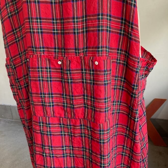 快晴堂 レディース ワンピース タータンチェック エバーグリーン 5