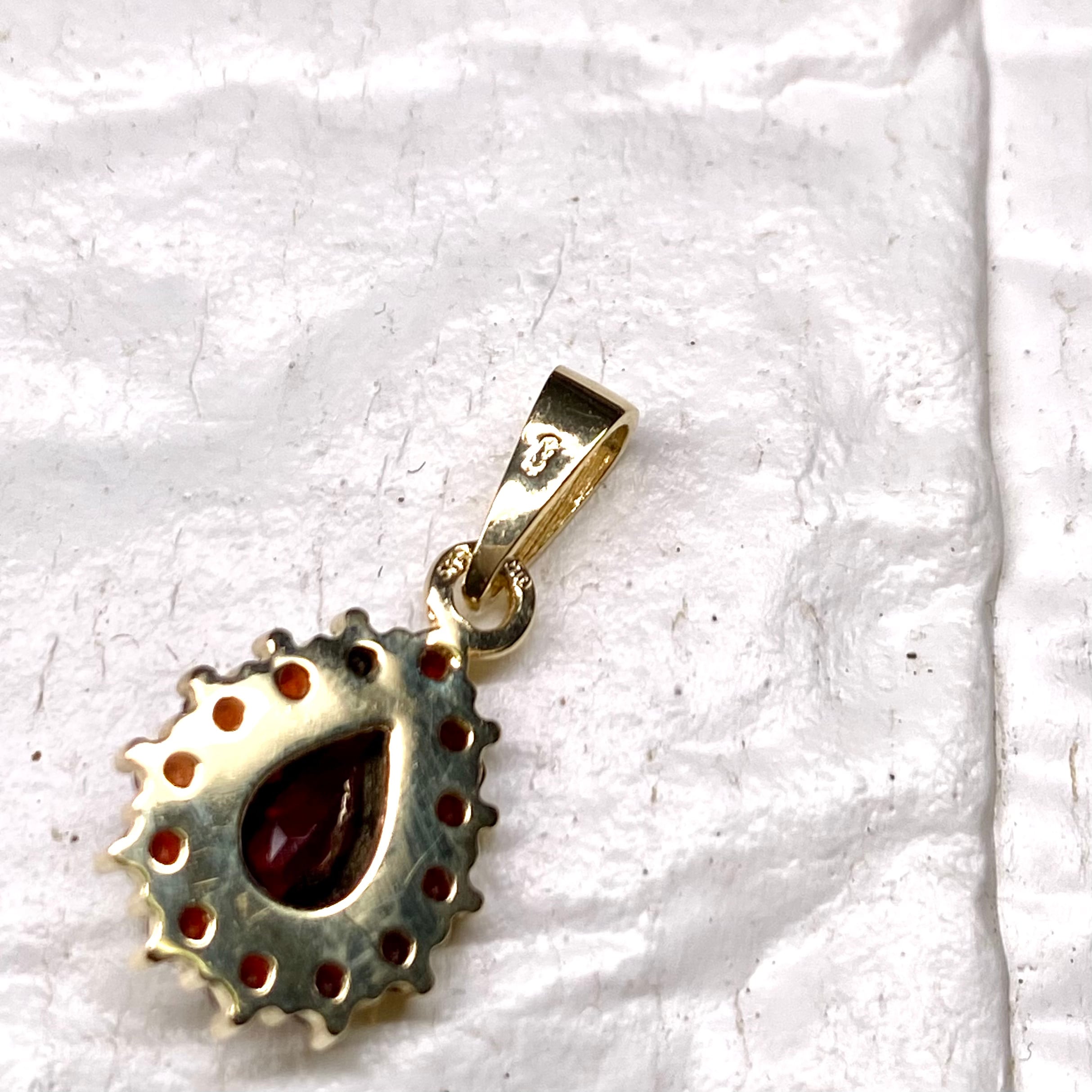 ボヘミアンガーネット 14金 ペンダントトップ | アンティーク