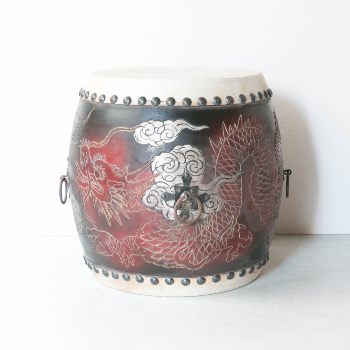 双龍彫り宮太鼓 | 越後古材