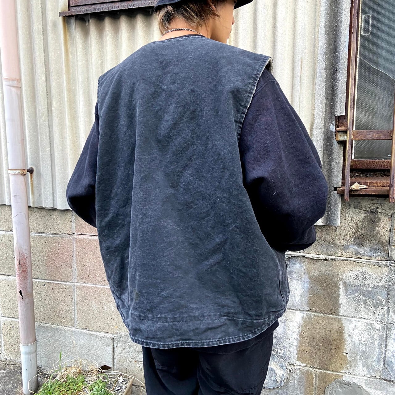 ビッグサイズ Carhartt カーハート ダック地 ボアワークベスト メンズ