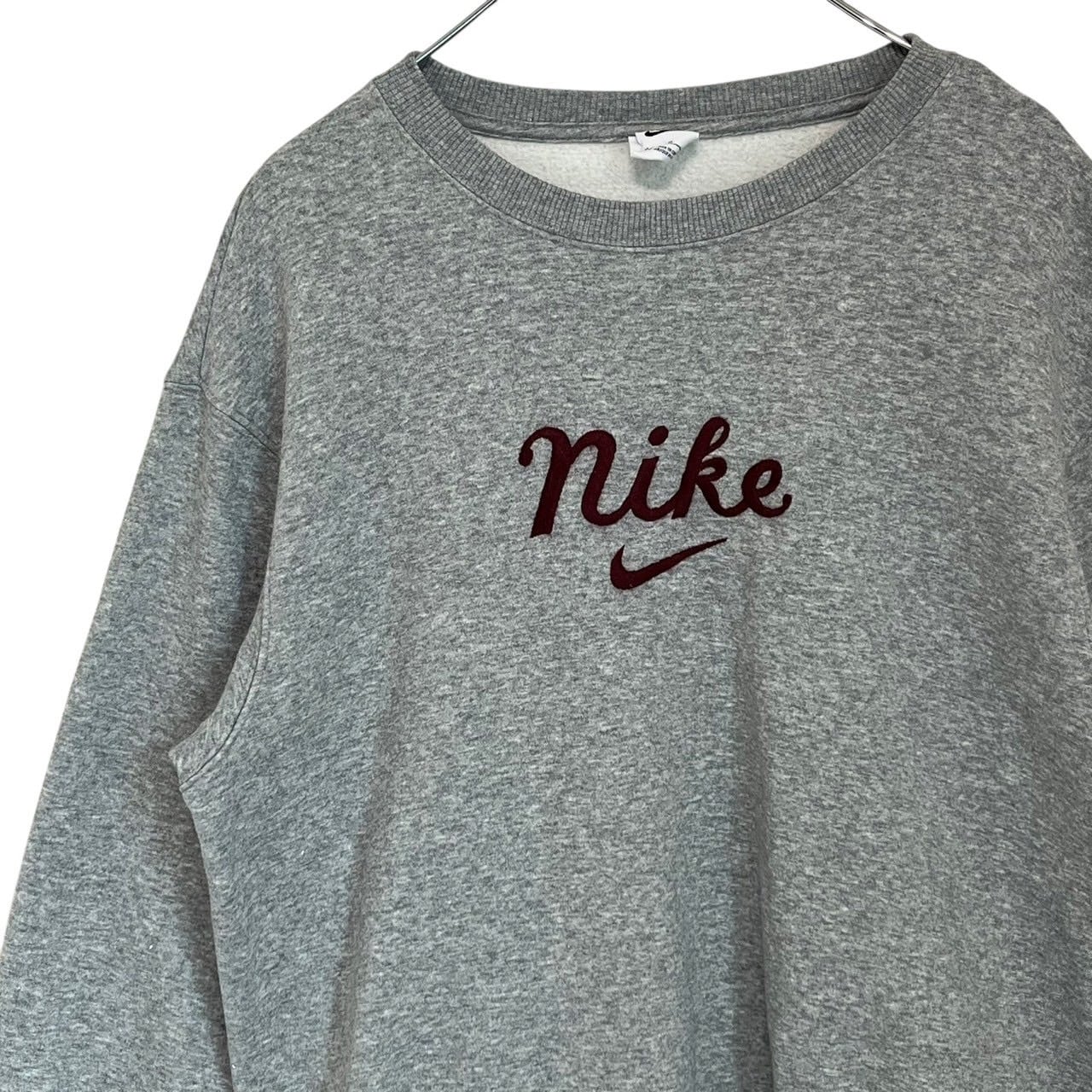 NIKE ナイキ スウェット トレーナー M センターロゴ 刺繍ロゴ 筆記体