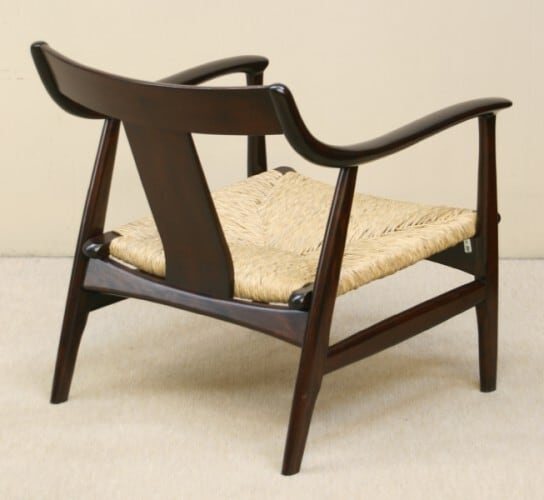 松本民芸家具 #77型曲肘ラッシチェア Rush-seated Chair No.77 1seater