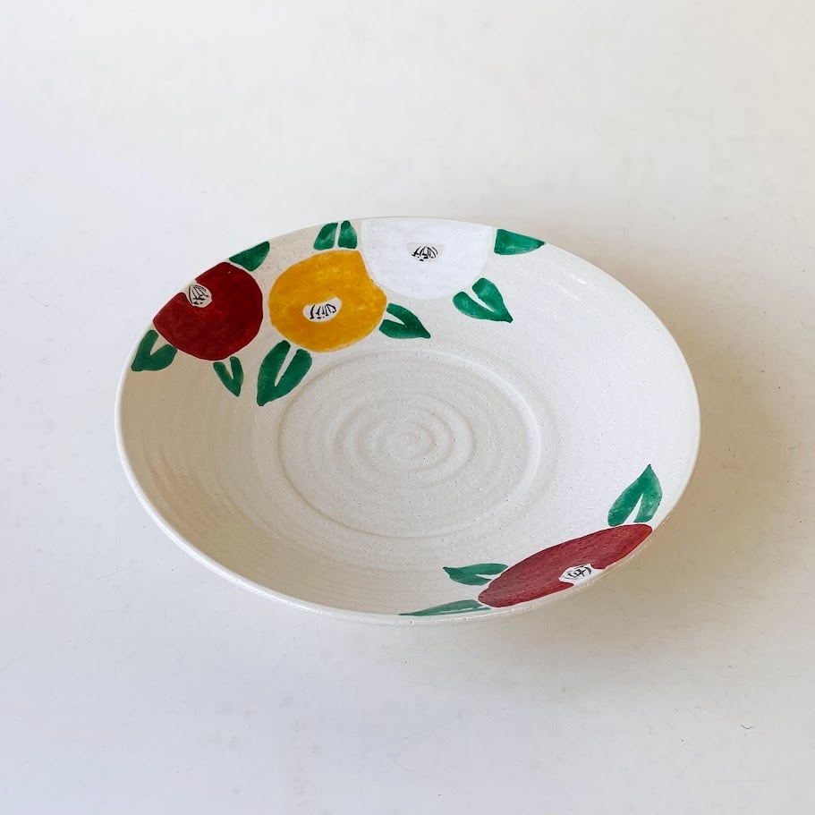 伊万里焼】柚子肌錦椿 七寸皿【在庫限り】 | 和食器のすべて