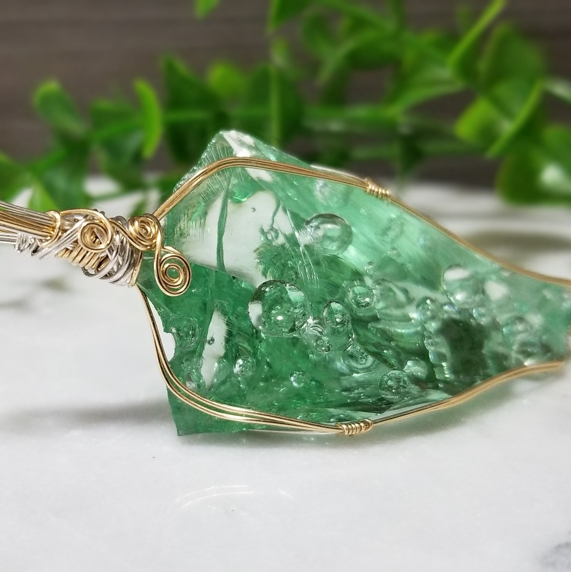 シエラ産～アンダラクリスタルペンダントトップ～泡の戯れ～ | 天然石