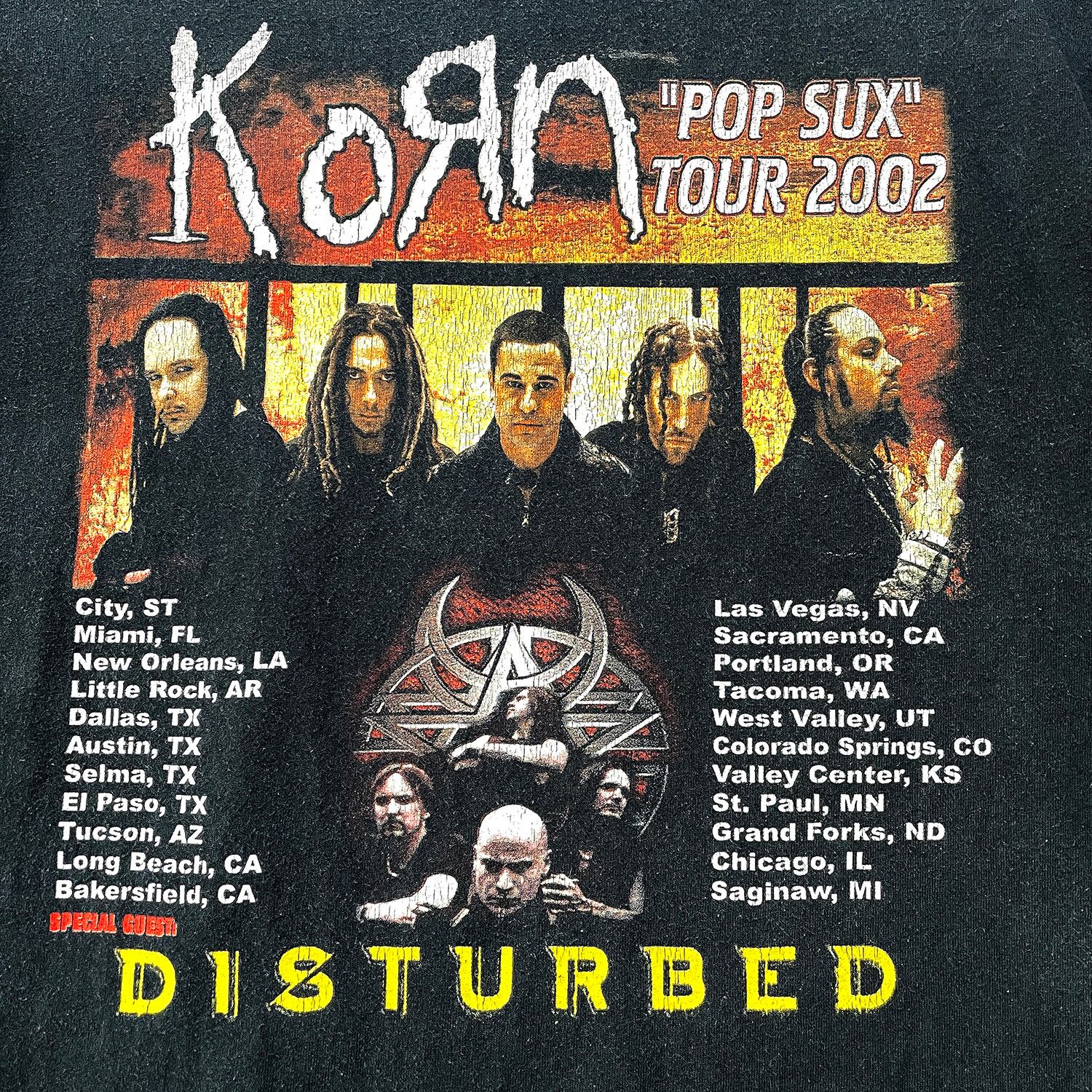 00S KORN DISTURBED ヴィンテージ アンタッチャブル ロック Tシャツ