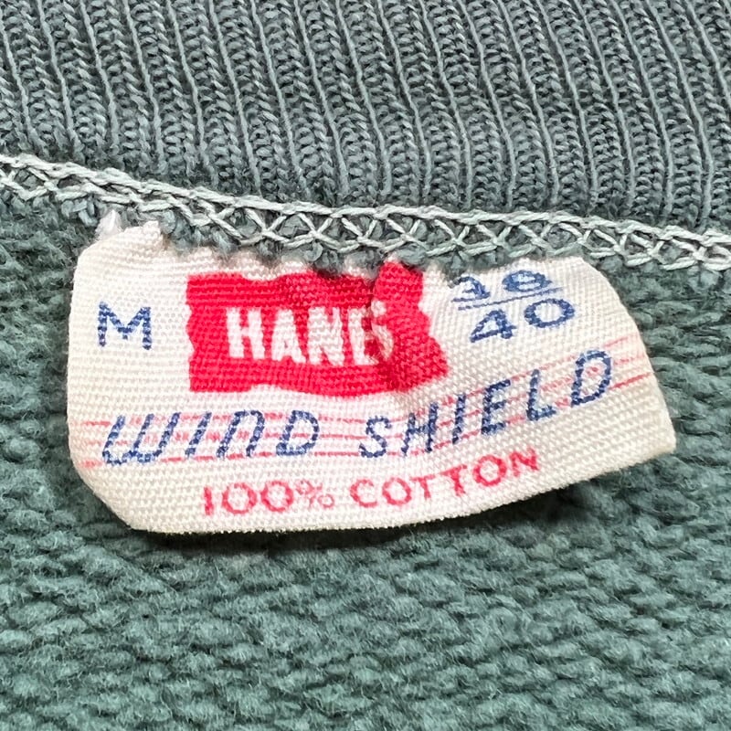 50's 60's HANES WIND SHIELD ヘインズ ラグランスウェット MICHIGAN