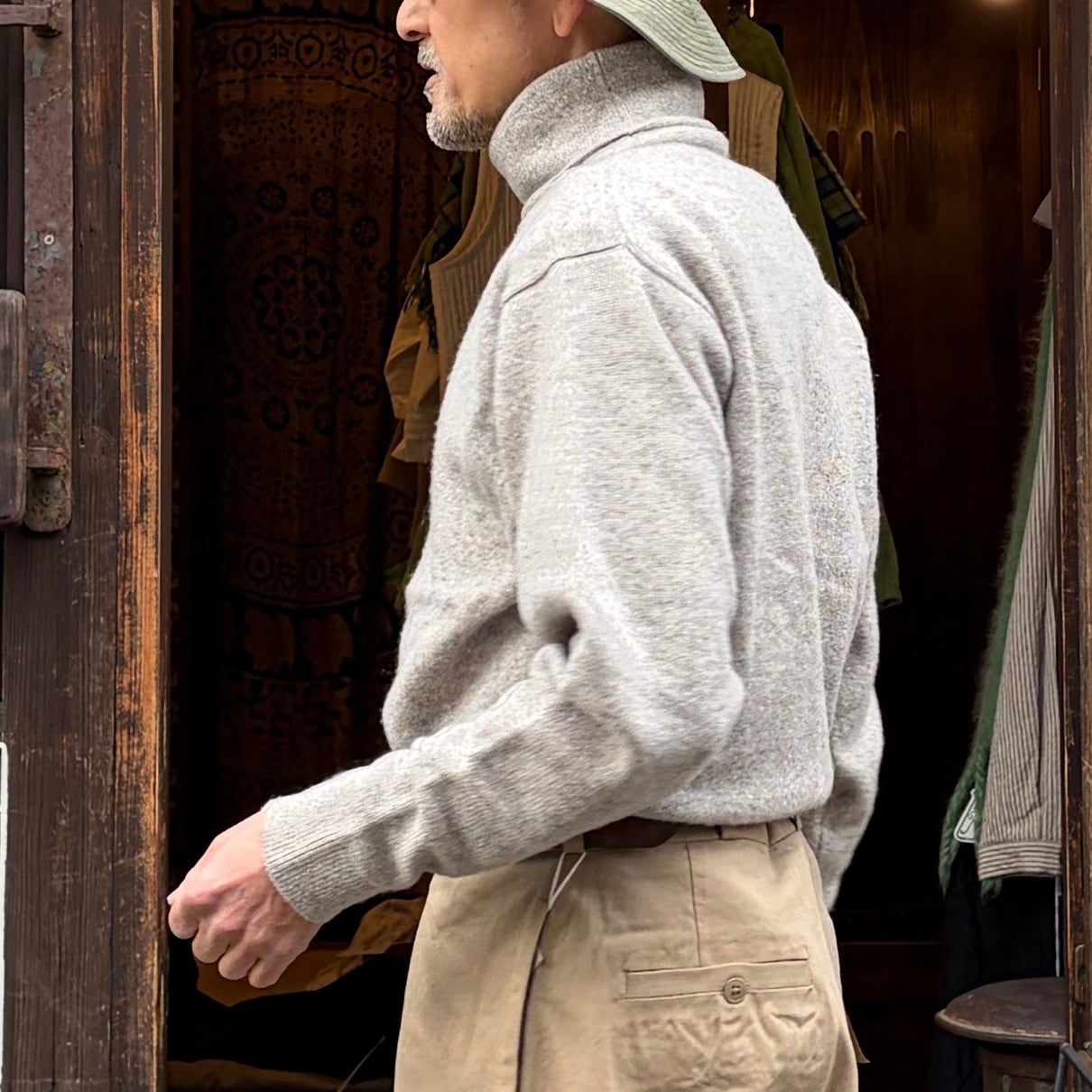 YAECA / ヤエカ ナチュラルウールニット ハイネック #14252 NATURAL L