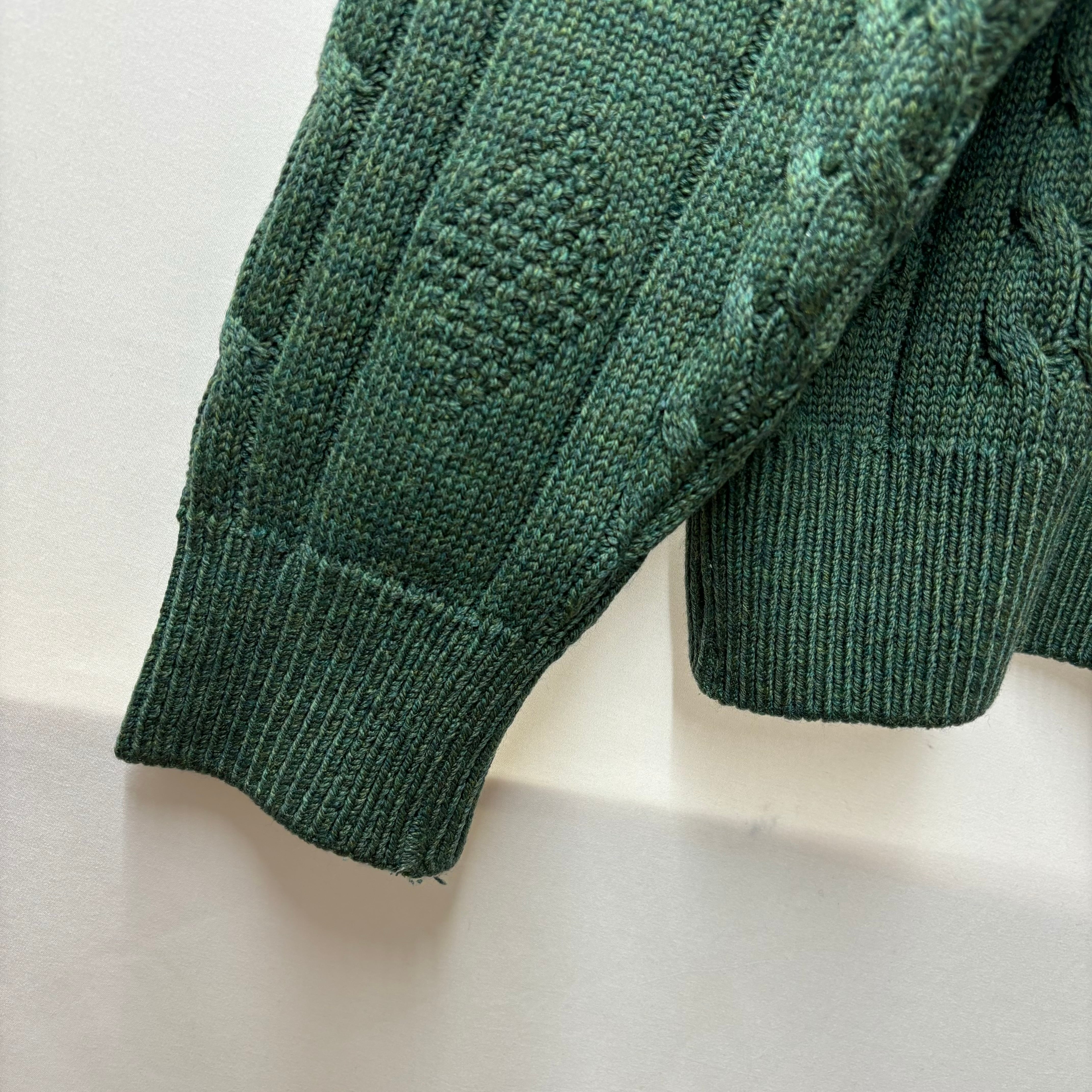 90s Burberrys knit バーバリー ニット/セーター burberry 緑 メランジ