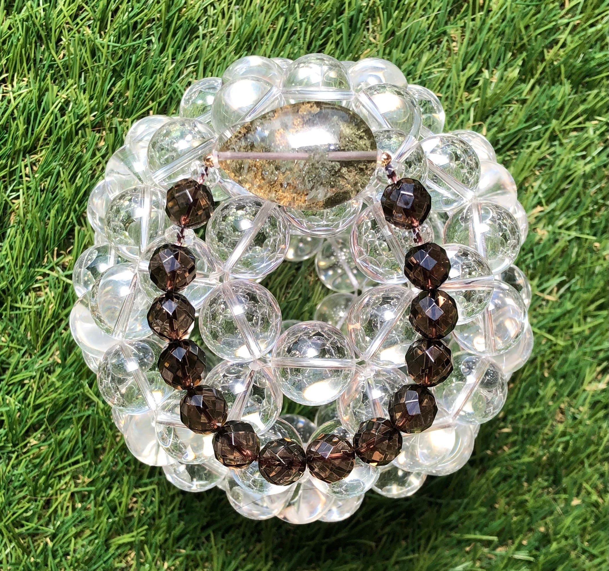 ガーデンクォーツ×スモーキークォーツブレスレット | Pay ID