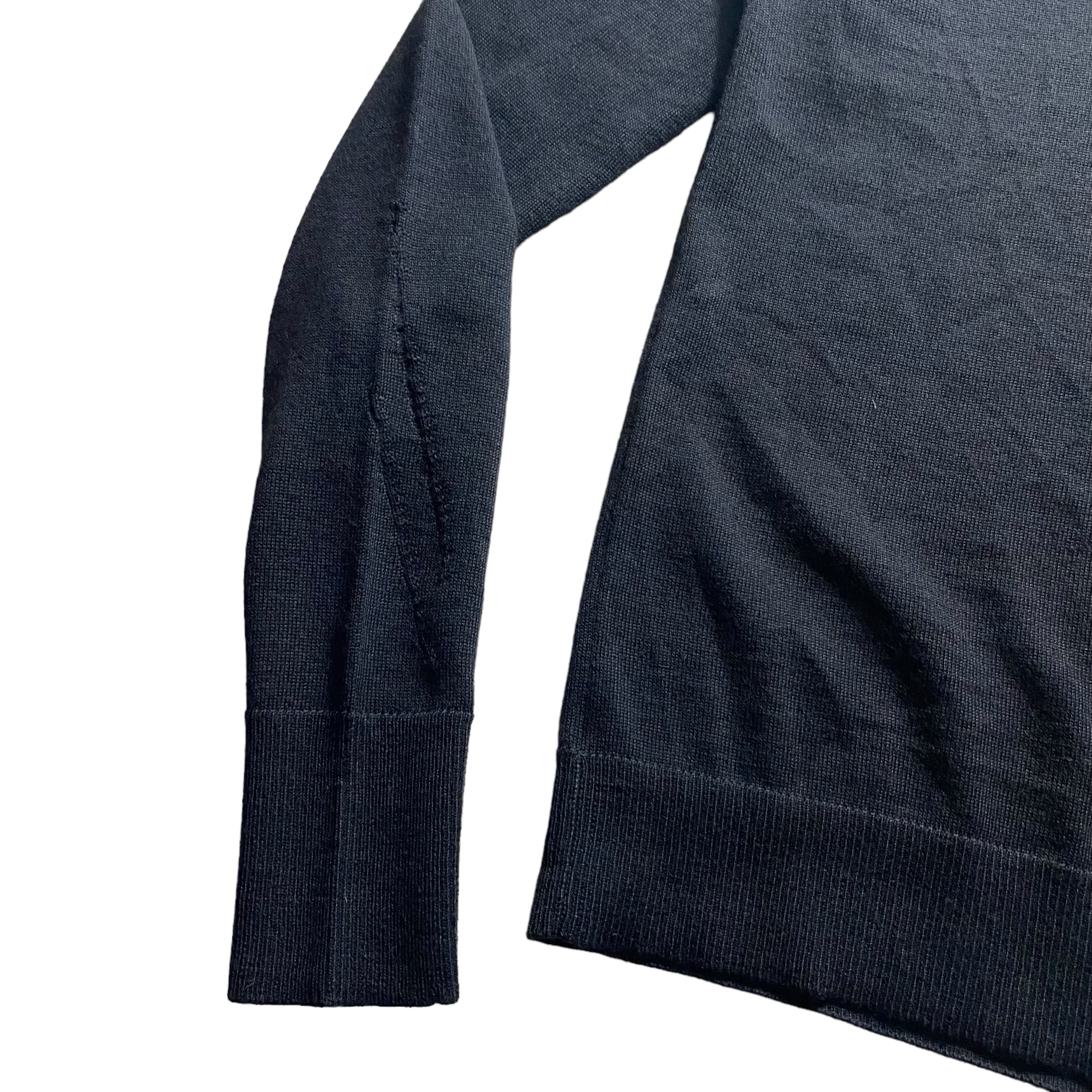 2005AW DIOR HOMME by Hedi Slimane V-neck broken sweater | NOIR ONLINE