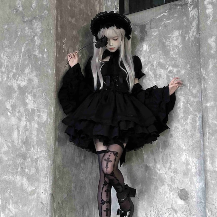 SEASONZ ゴスロリ セットアップ Doll Heart 3点セット ケープ 半袖