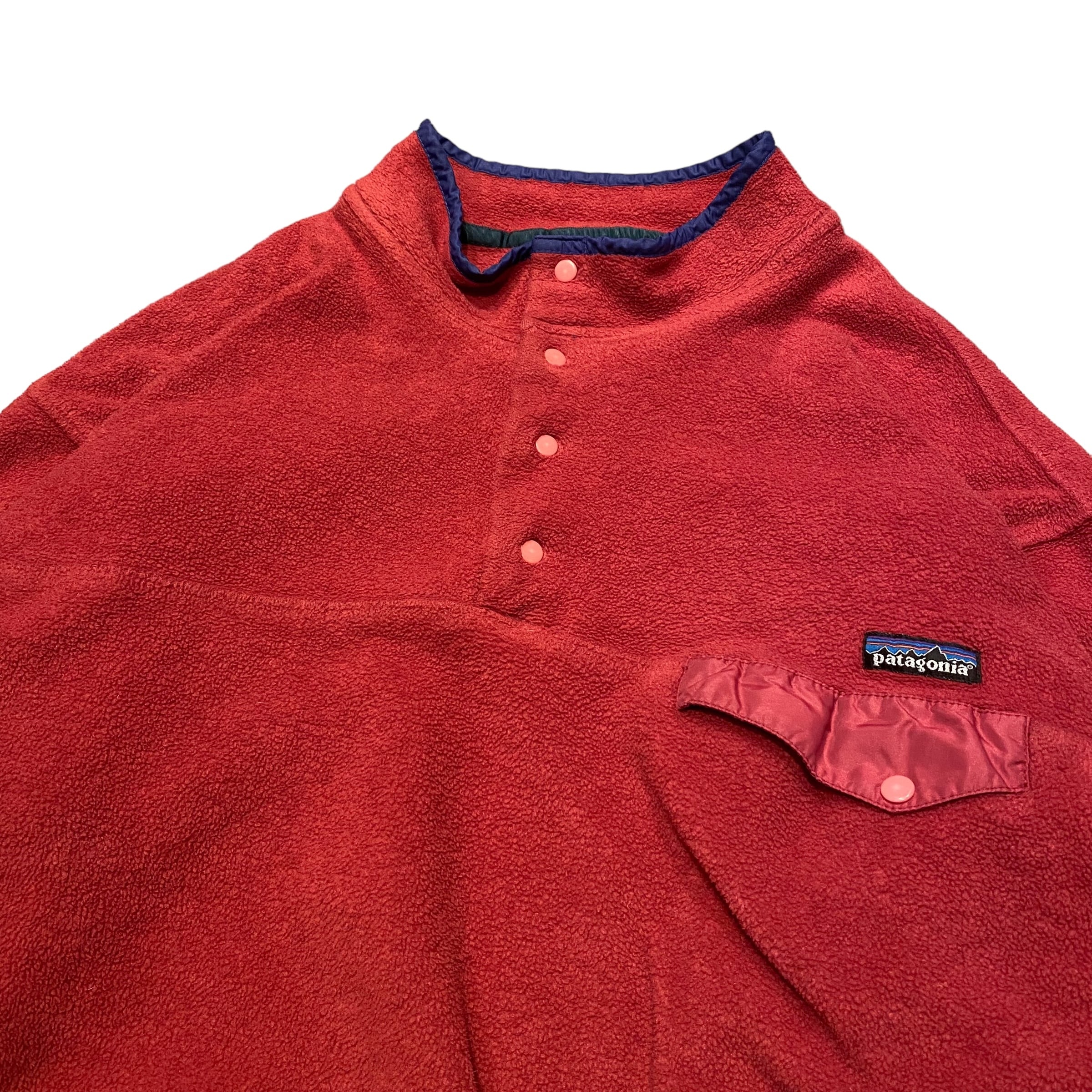 90's Patagonia 雪無しタグ Synchilla Fleece Snap-T XL / パタゴニア