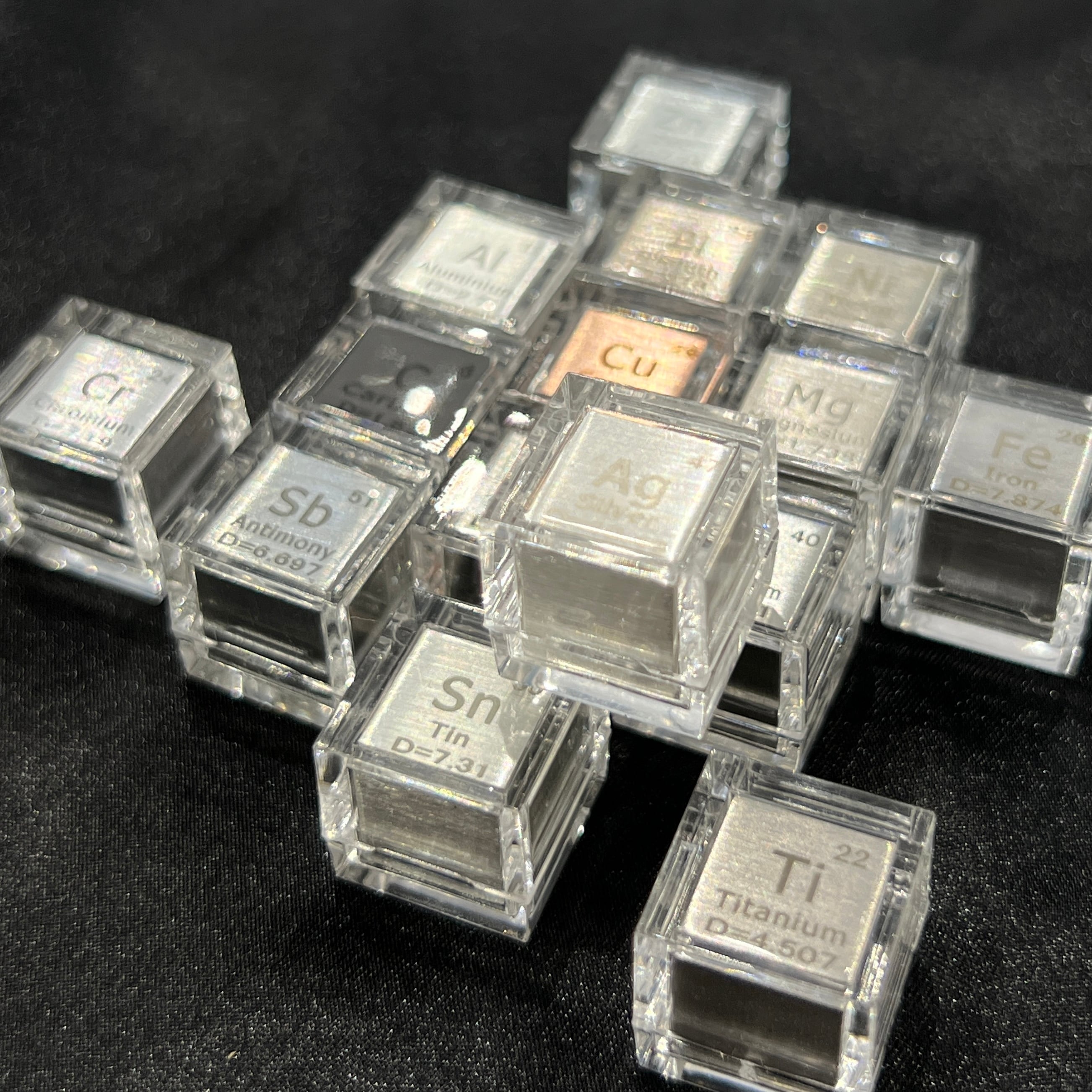 元素標本キューブ【16種セット】 | 葡萄屋 鉱物＆雑貨店