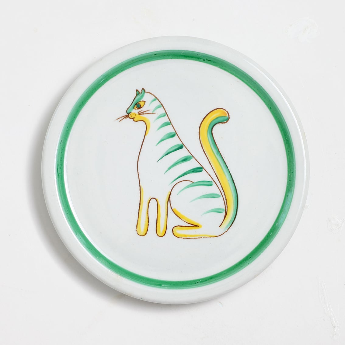 ARABIA アラビア Animal Kingdom 動物王国 猫の絵皿 北欧ヴィンテージ