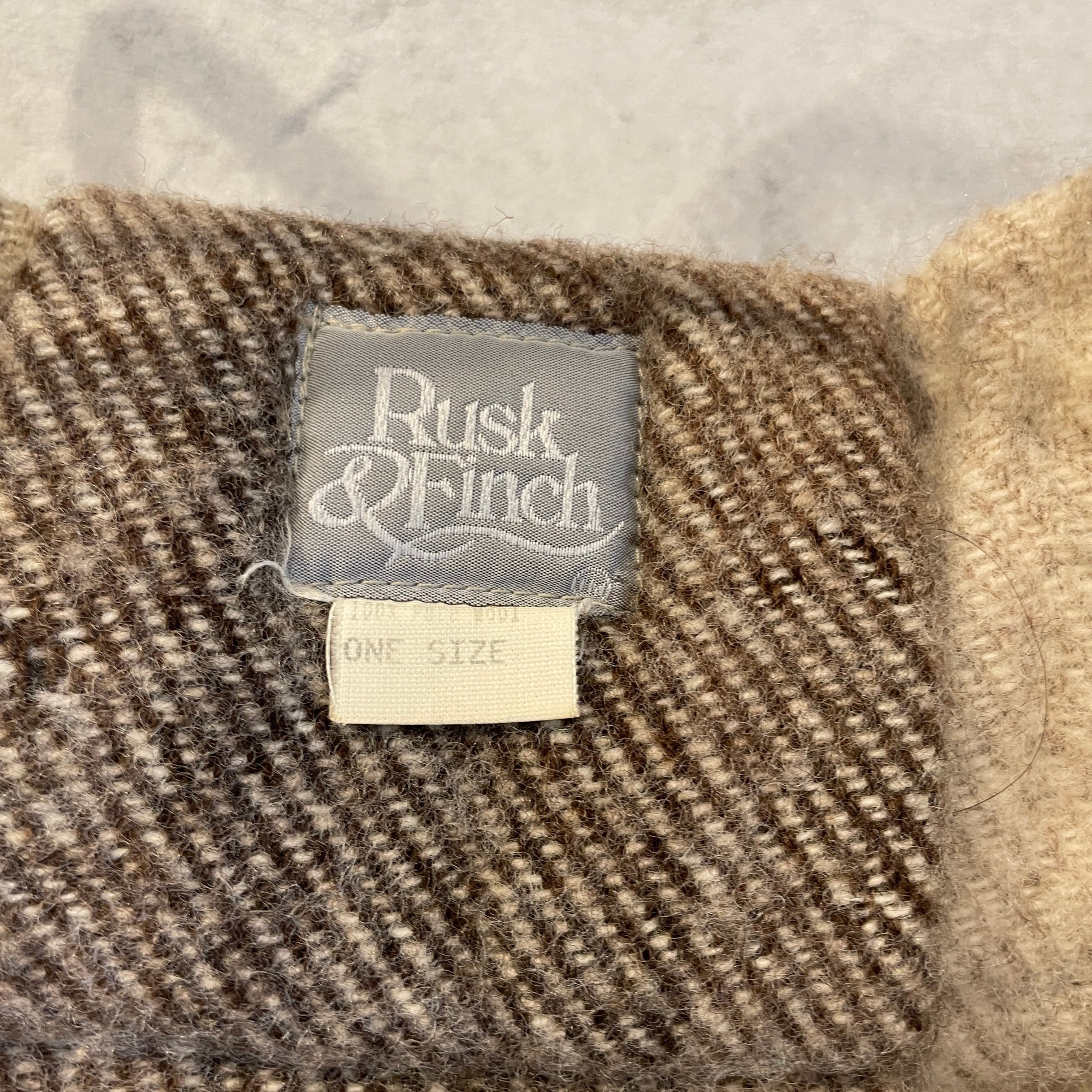 Rusk&Finch フリンジ ウール ポンチョ アウター ニュージーランド