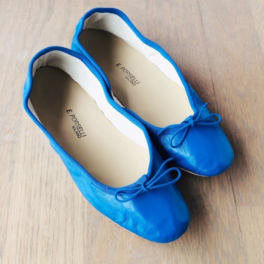 ポルセリ ブルー バレエシューズ No.38 Bluette | porsellina