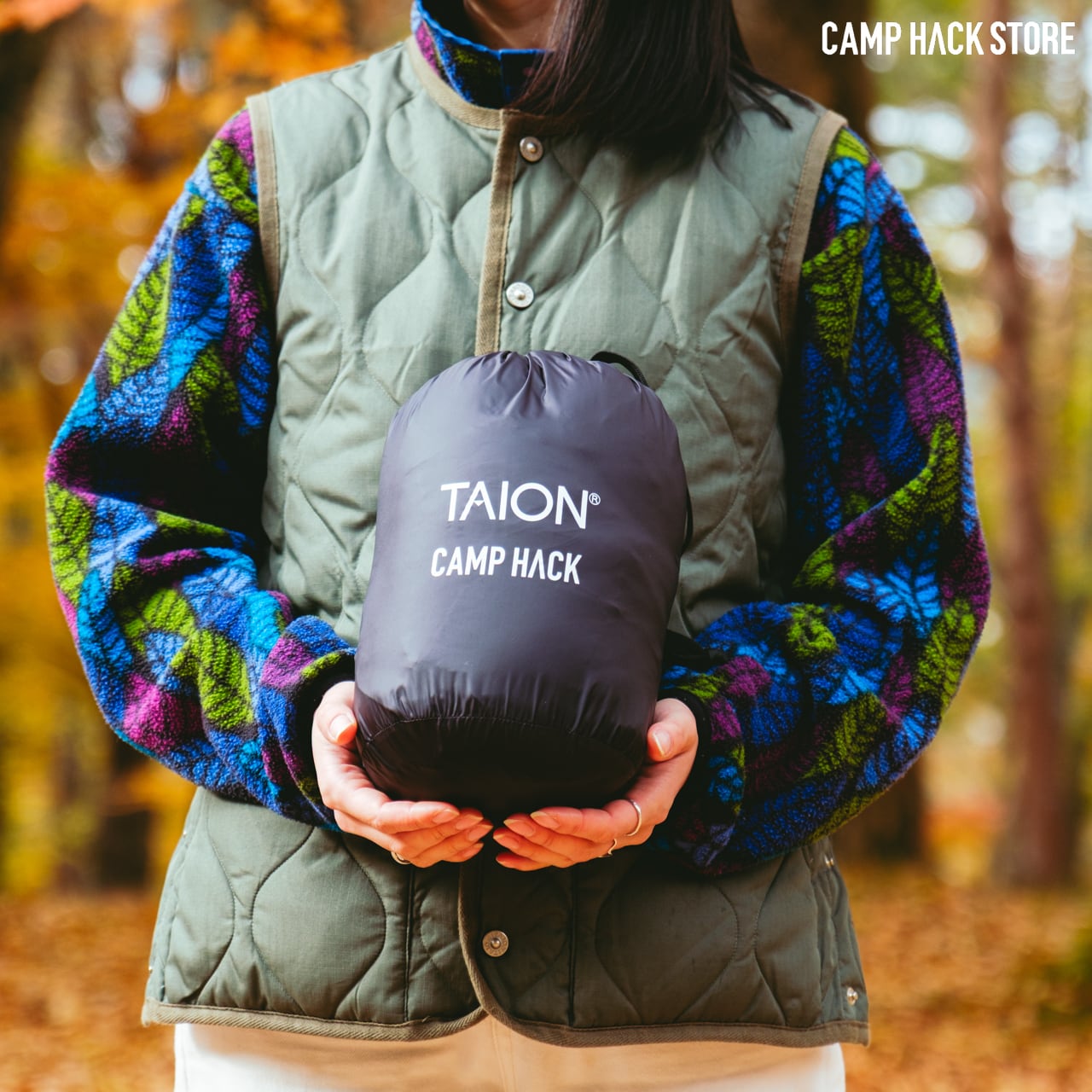 底冷えを防ぐ「ワイドダウンブランケット」 | CAMP HACK STORE