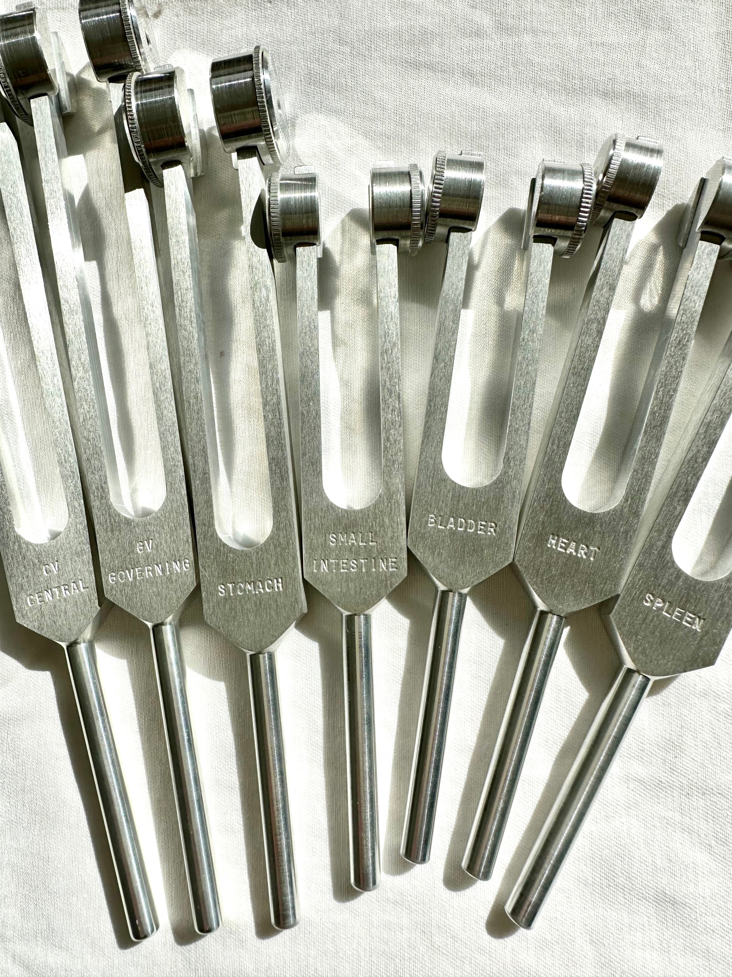 音叉14本セット 経絡チューナー（ヒーリング音叉） 14本フルセット