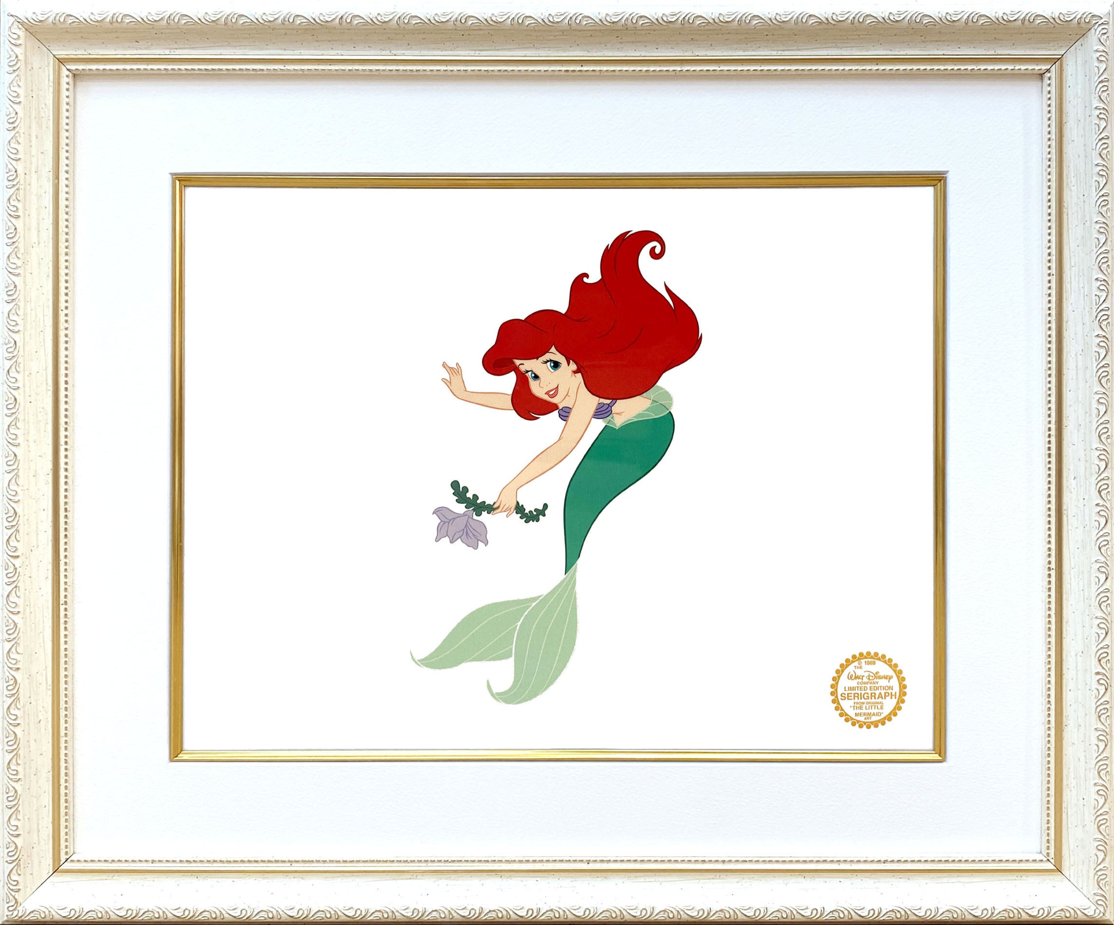 ディズニー セル画「リトルマーメイド/アリエル」額縁2種選択可 展示用