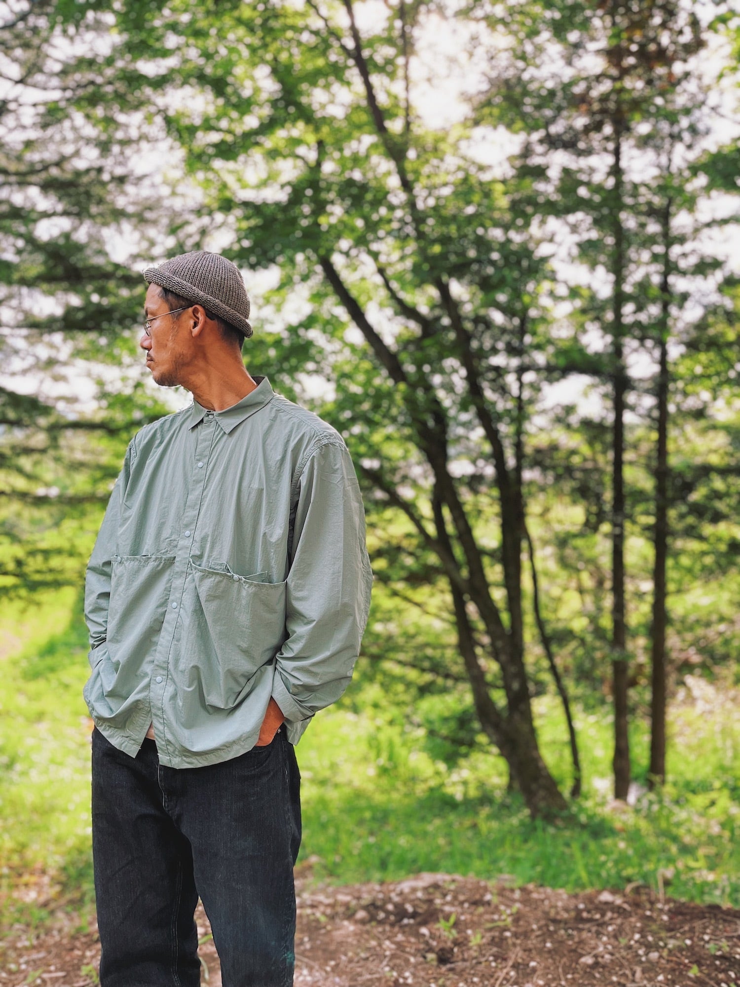 ENDS and MEANS／Light Shirts Jacket【 Black 】 | CAMILOTA