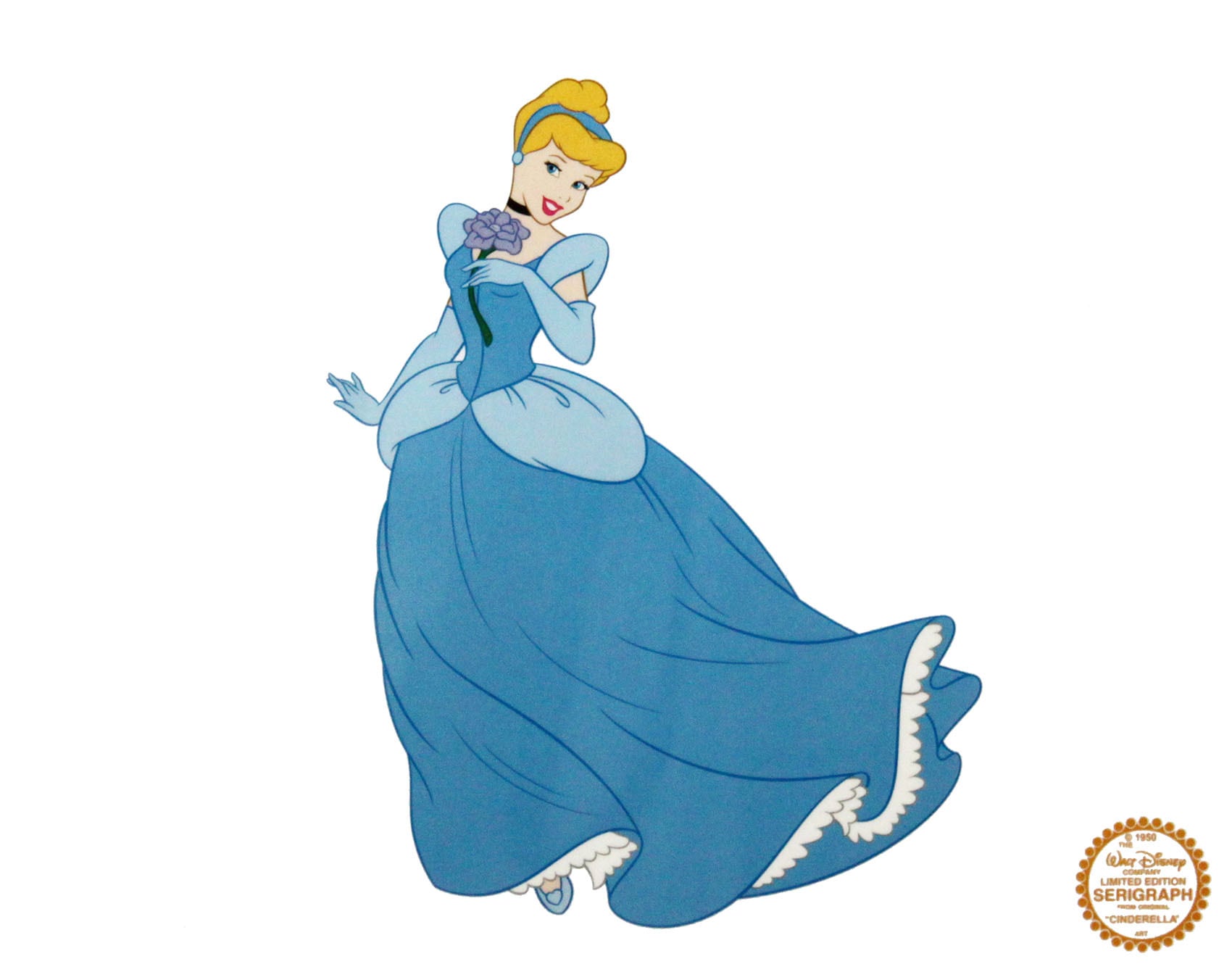 ディズニー セル画「シンデレラ」額縁2種選択可 展示用フック付