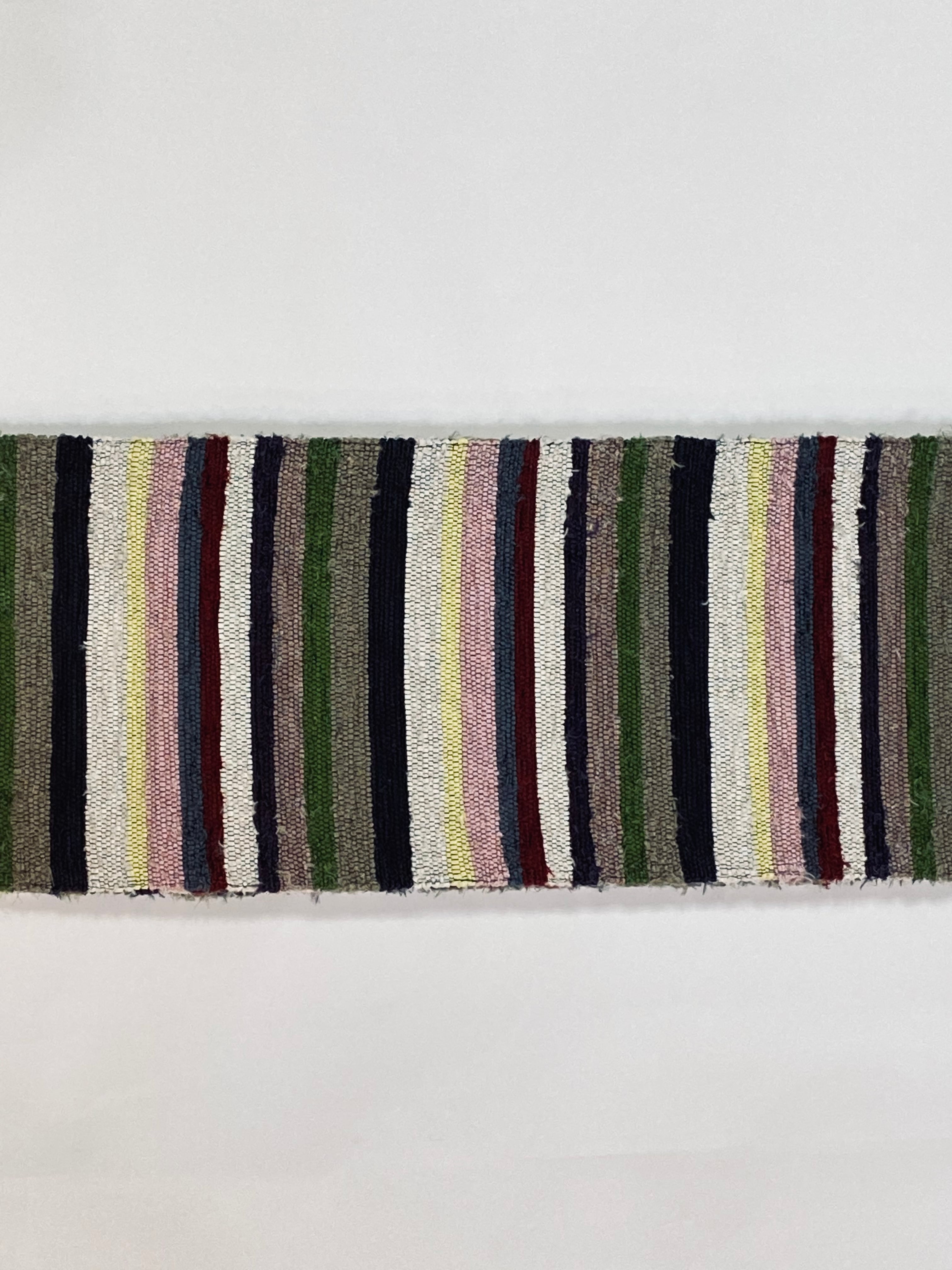 米沢半幅帯（半巾帯） 新田織物 裂き織 縞柄 | 中西呉服店 ウェブショップ