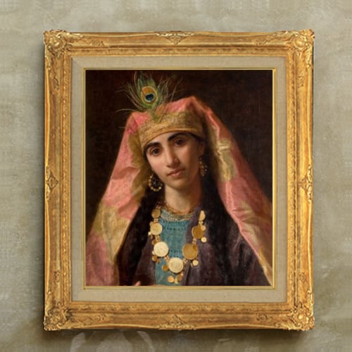 直筆仕上げ油絵 【ソフィー・アンダーソン】シェヘラザード F10 絵画