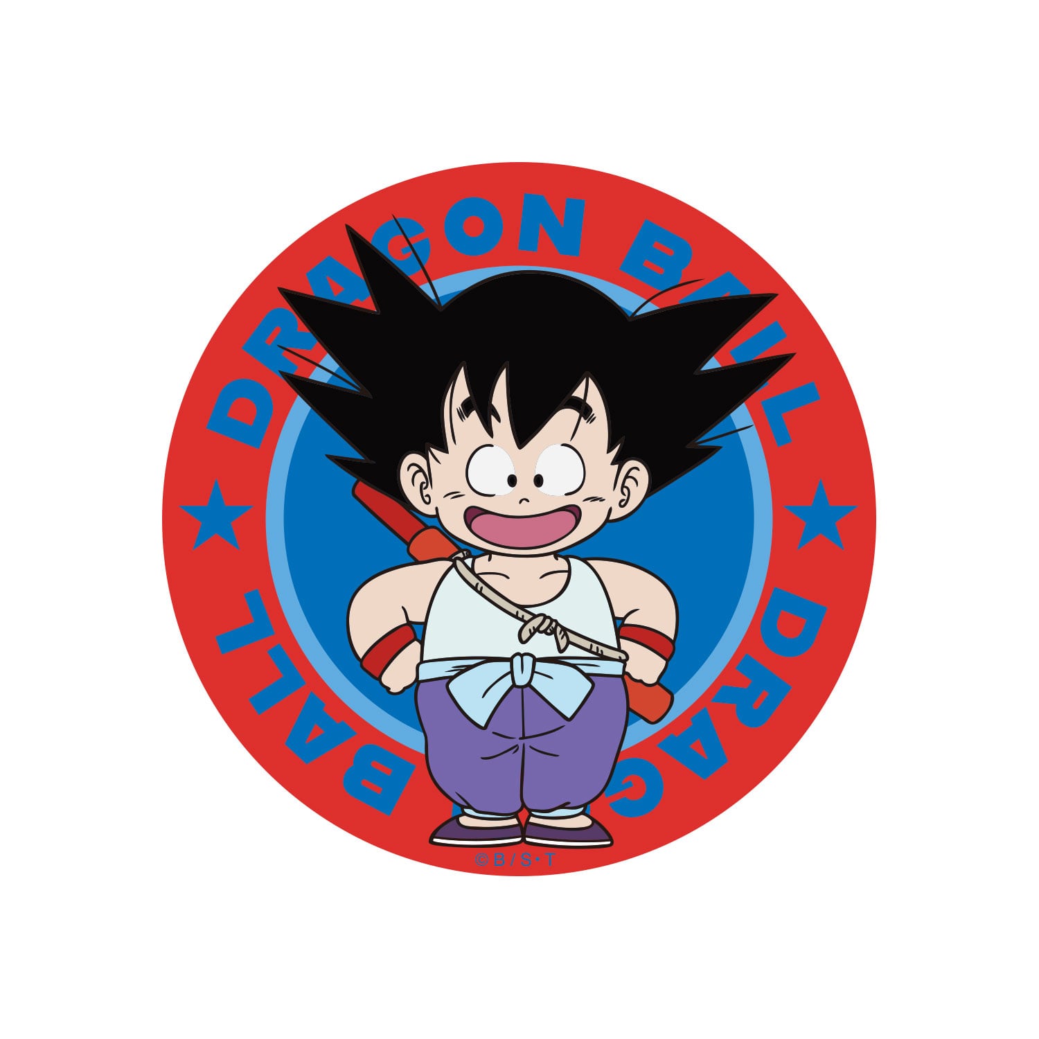 キャラクターステッカー ドラゴンボール 悟空 サークル RD×BL