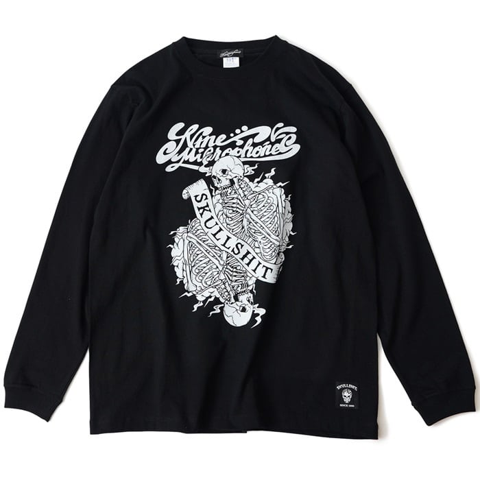 SKULLSHIT × NineMicrophones コラボレーション Long Tee