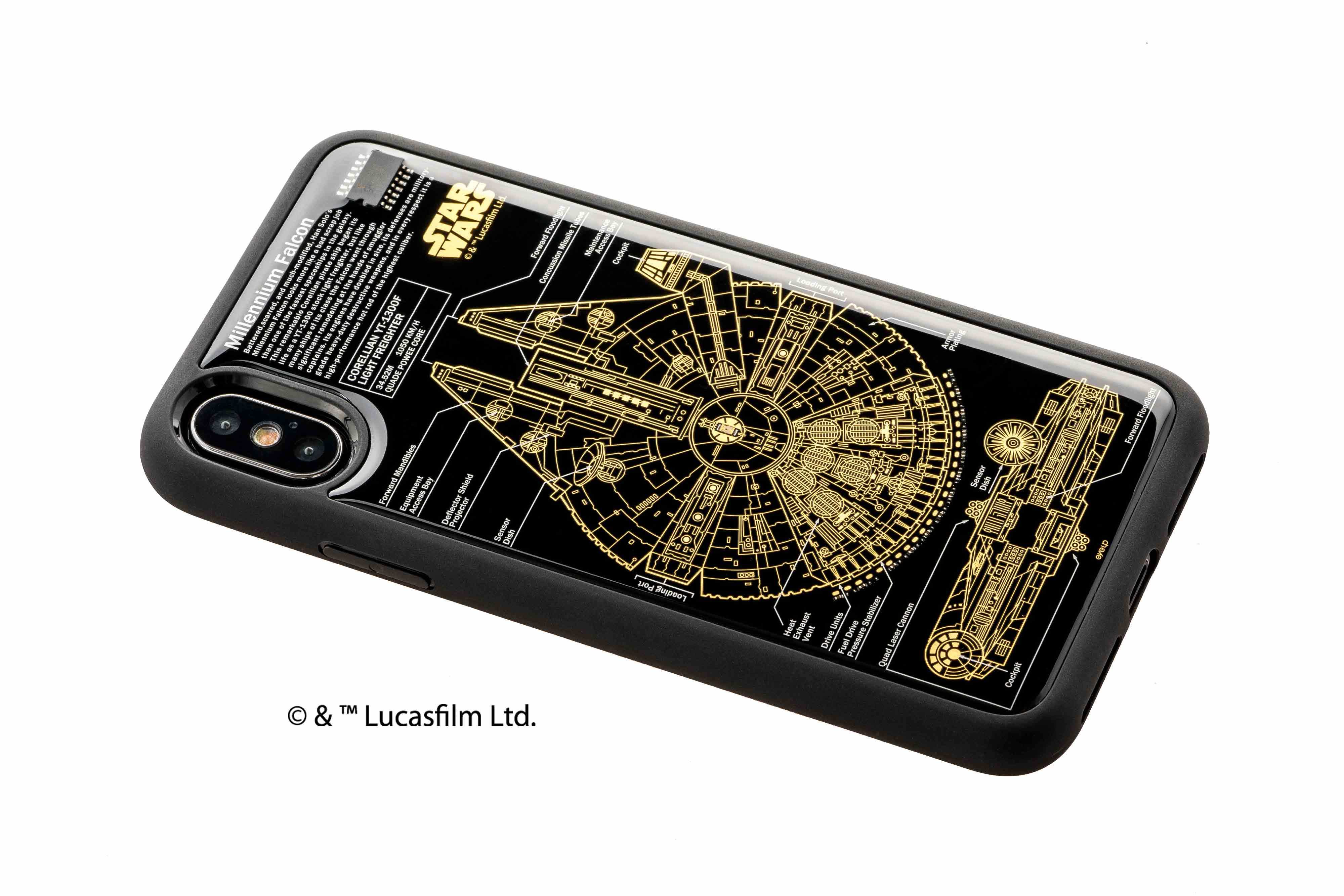 FLASH M-FALCON 基板アート iPhone X/XS ケース | PCB ART moeco