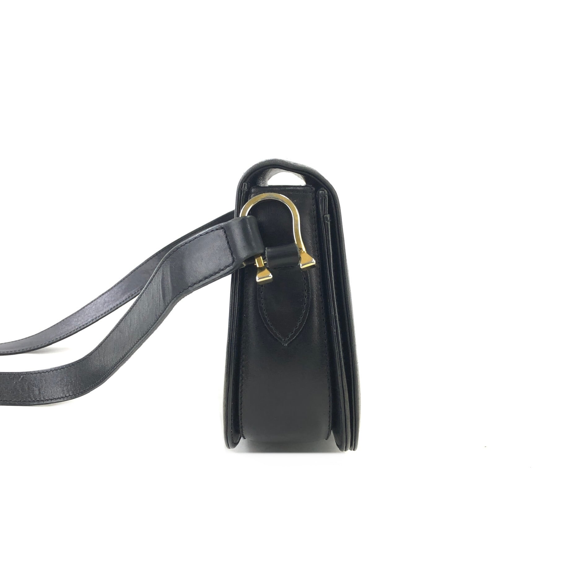 GUCCI グッチ ホースビット レザー ハーフムーン ショルダーバッグ