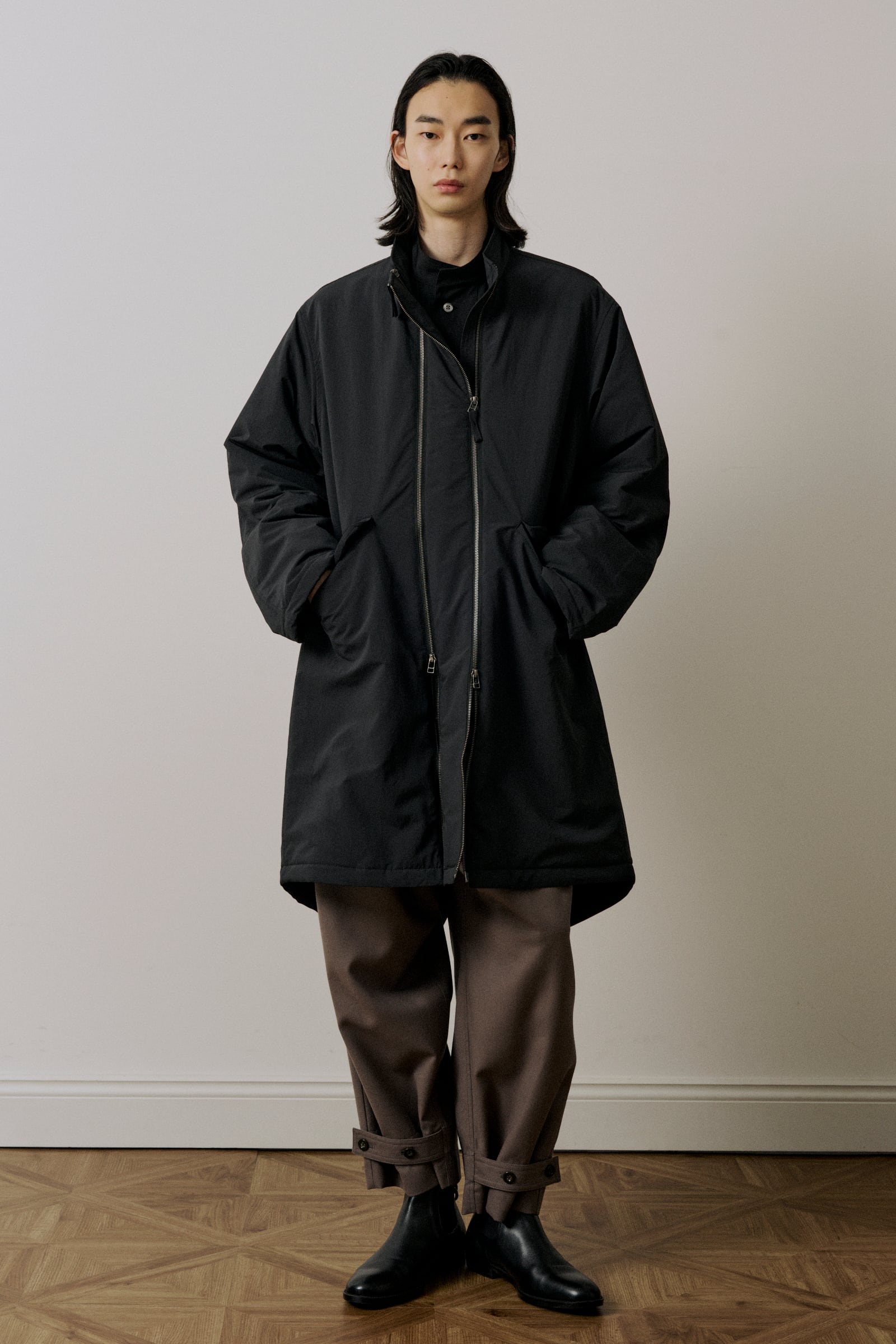 W ZIP フィッシュテールフィールドコート / 撥水タフタ / M744-C50-910