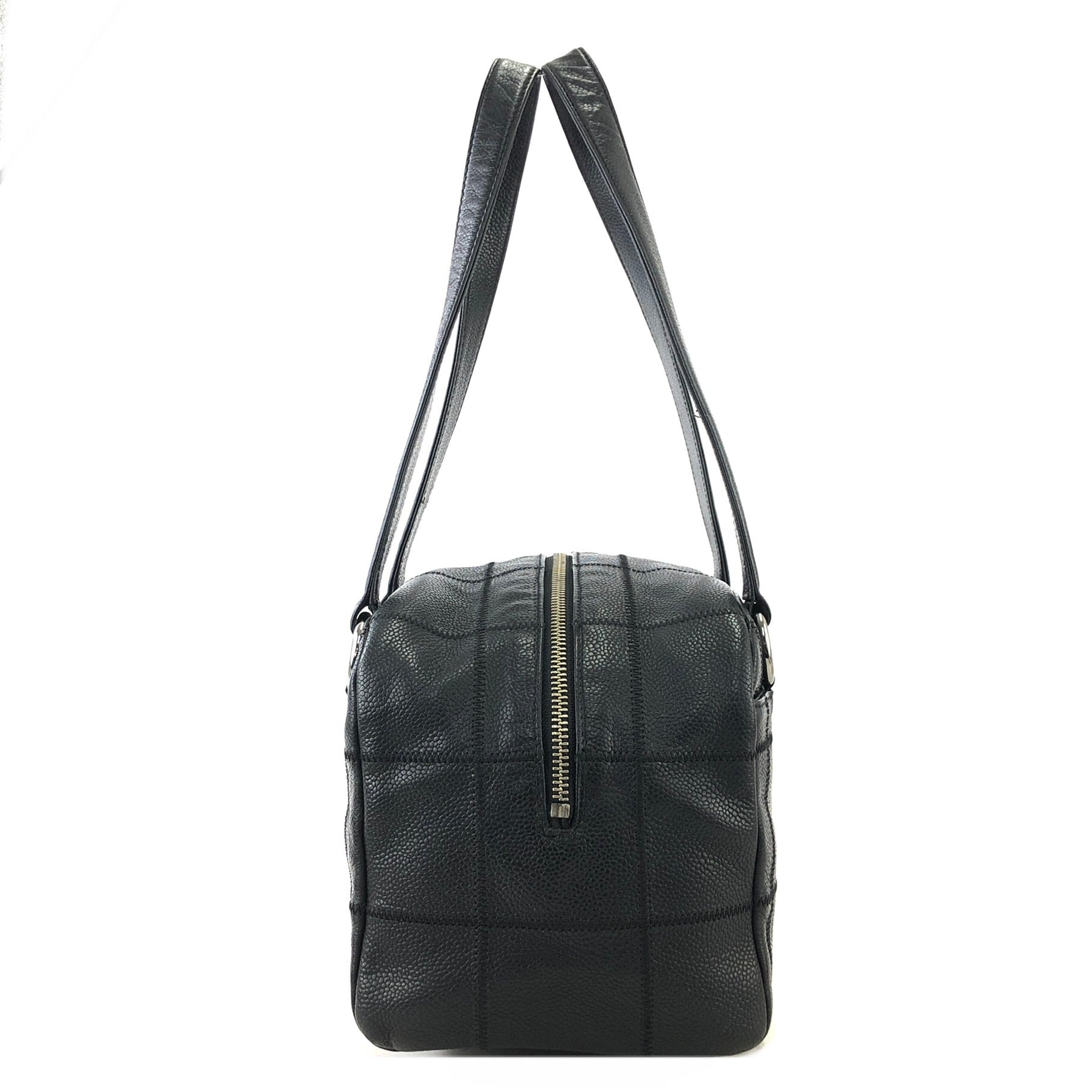 CHANEL シャネル チョコバー レザー ミニボストン ショルダーバッグ