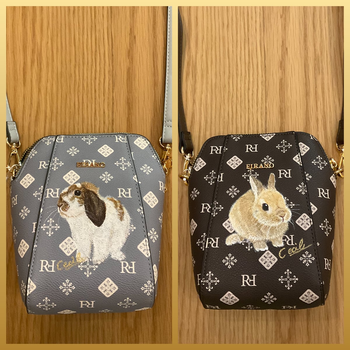 CECIL ショルダーバッグ モノグラム うさぎ | うさぎセレクトショップ森音