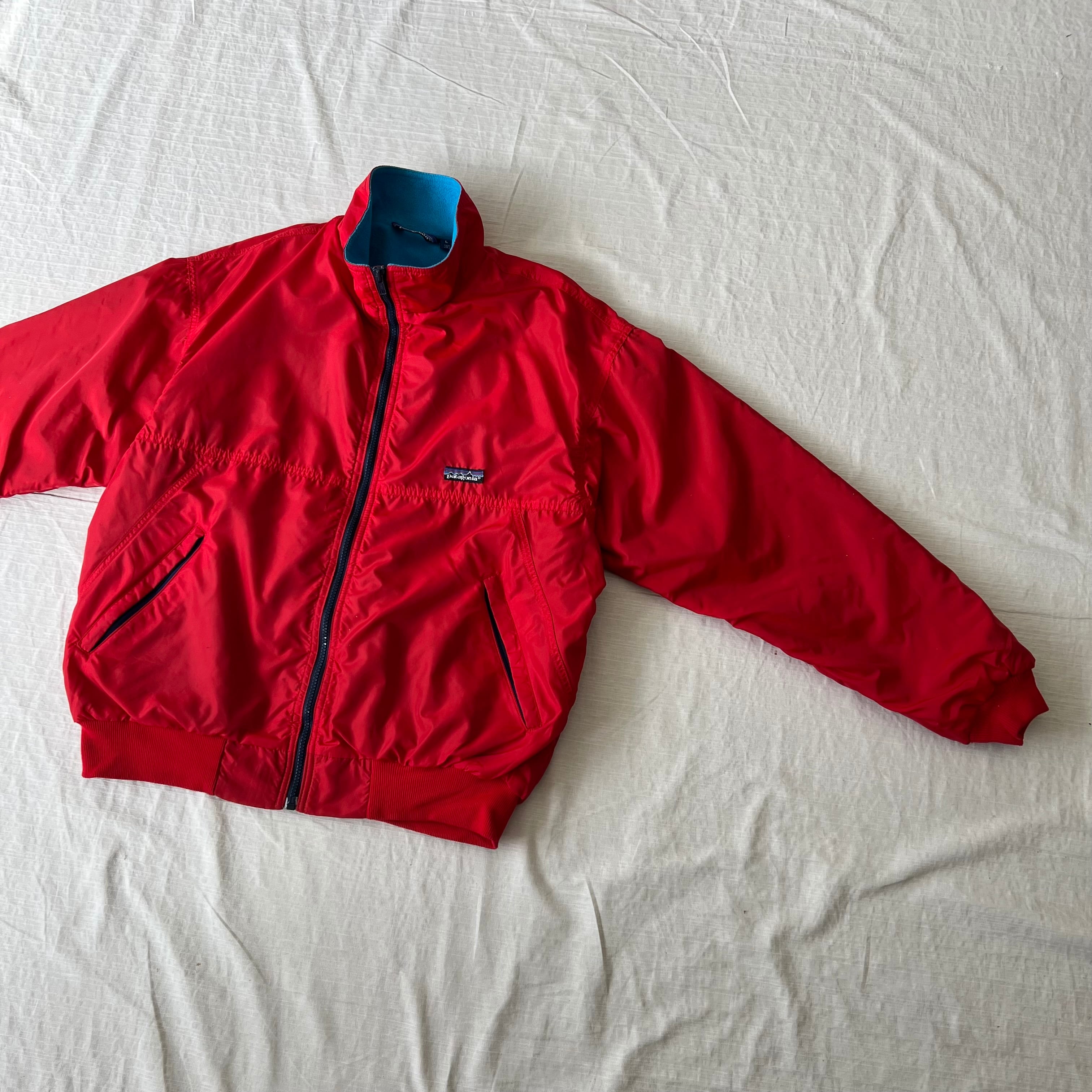 88 USA製 Patagonia シェルドキャプリーンジャケット メンズL フレンチ