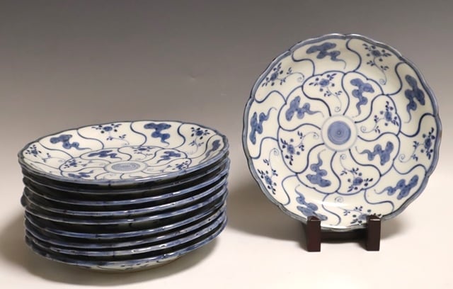 古伊万里染付 七寸皿 10枚 | 賢祥堂 うつわ店